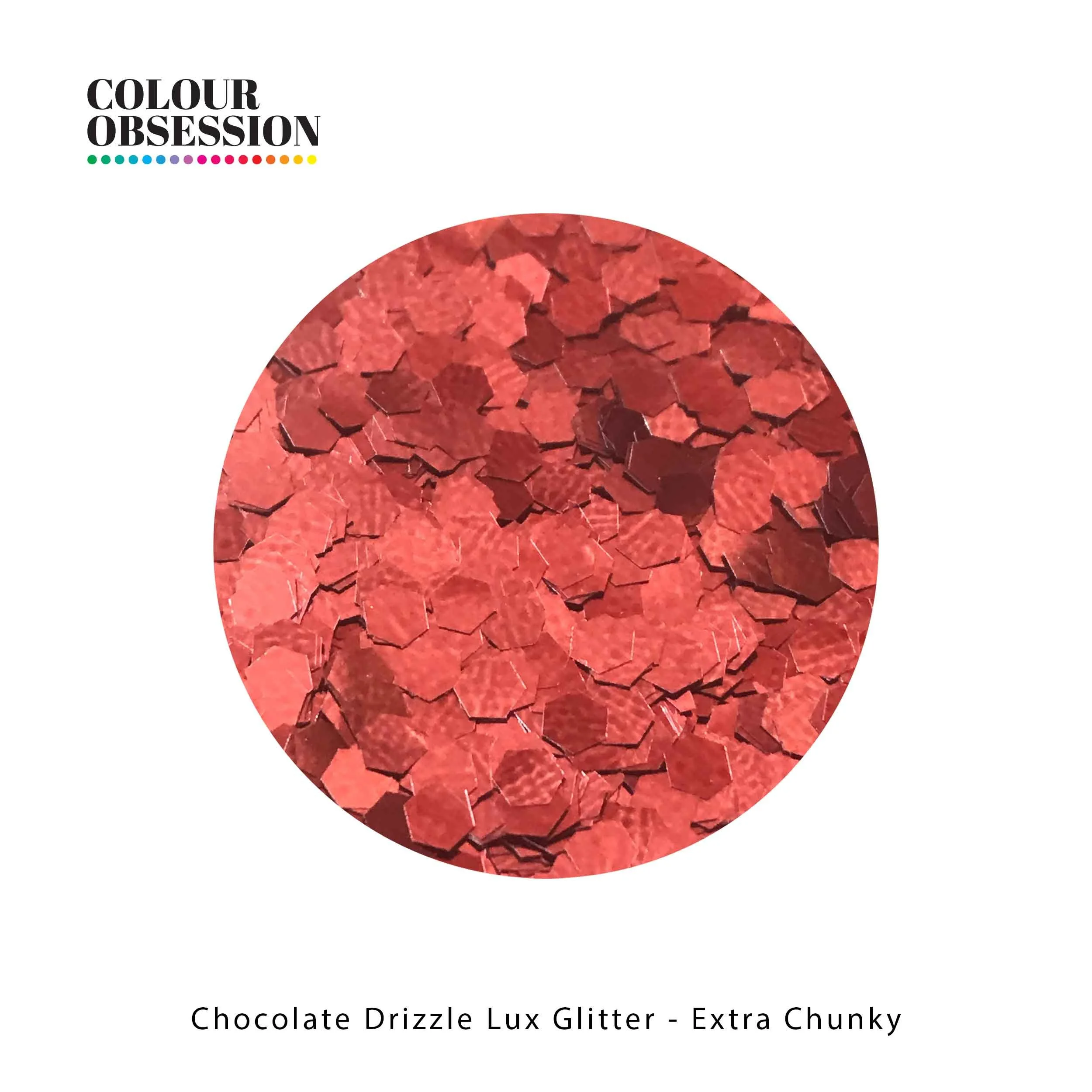 Chocolate Drizzle Lux Glitter - Extra Chunky 3mm
