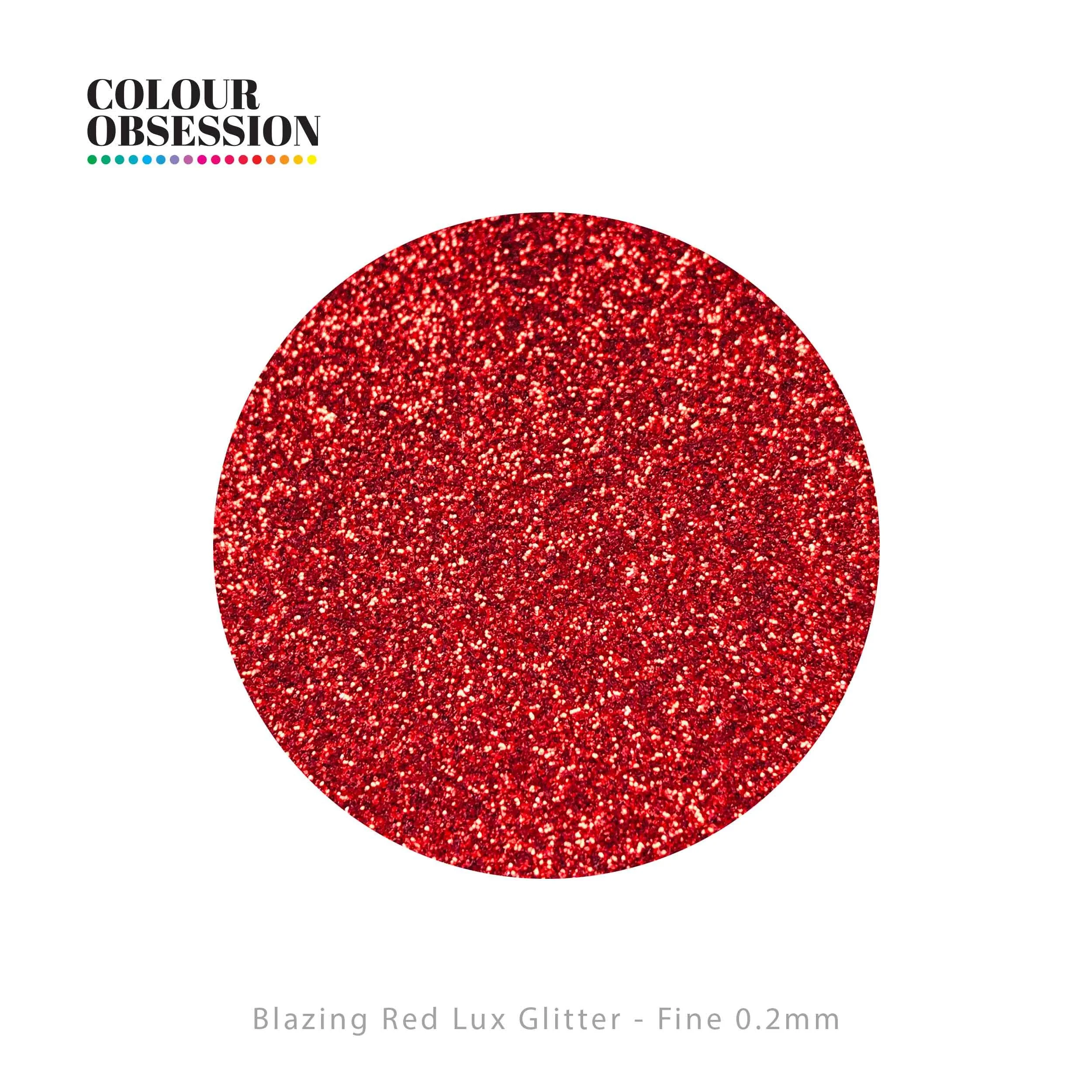 Blazing Red Lux Glitter - Fine 0.2mm