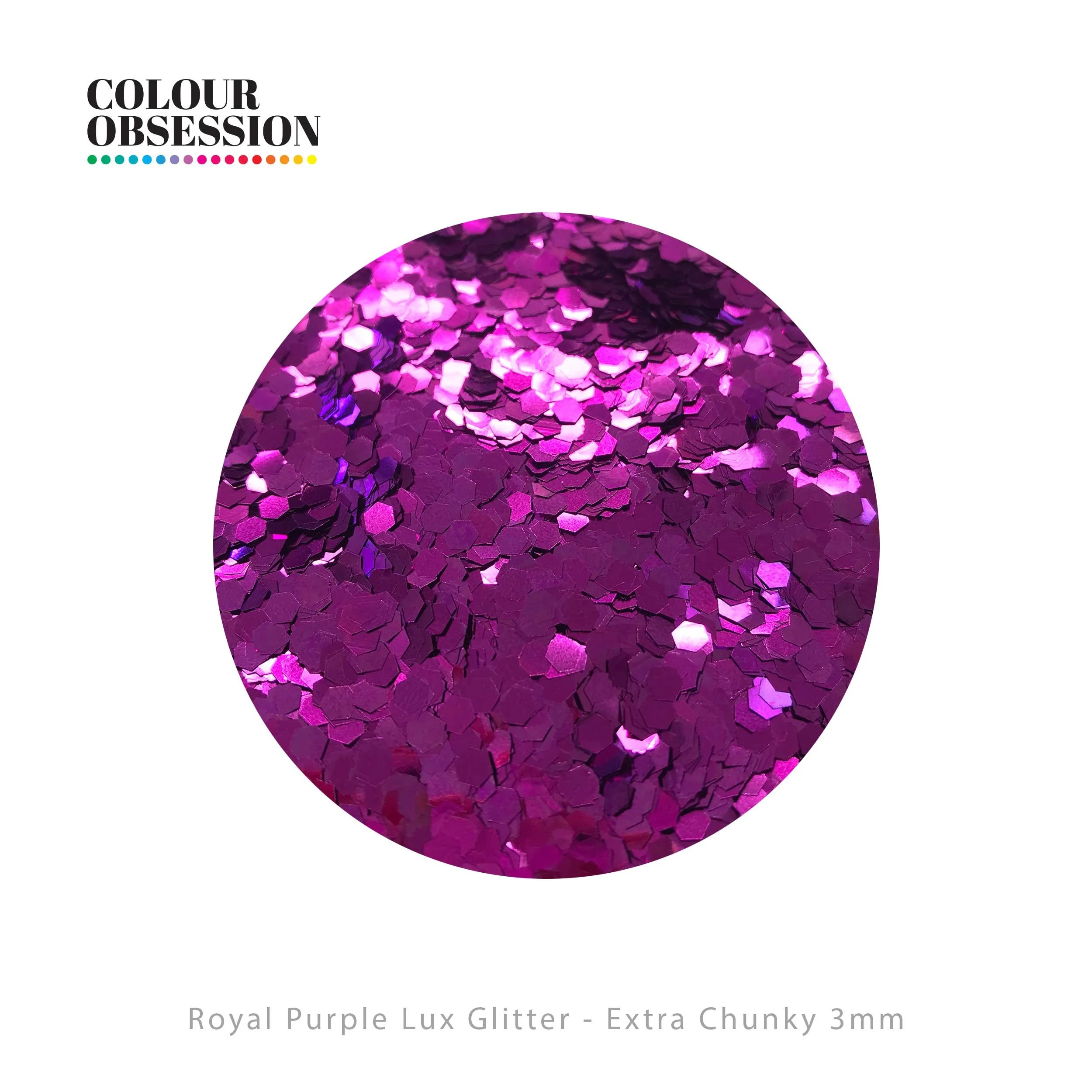 Royal Purple Lux Glitter - Extra Chunky 3mm