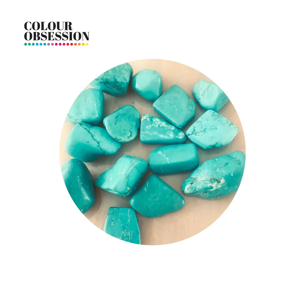 Turquoise and Dyed Agate Mix Stones — Colour Obsession