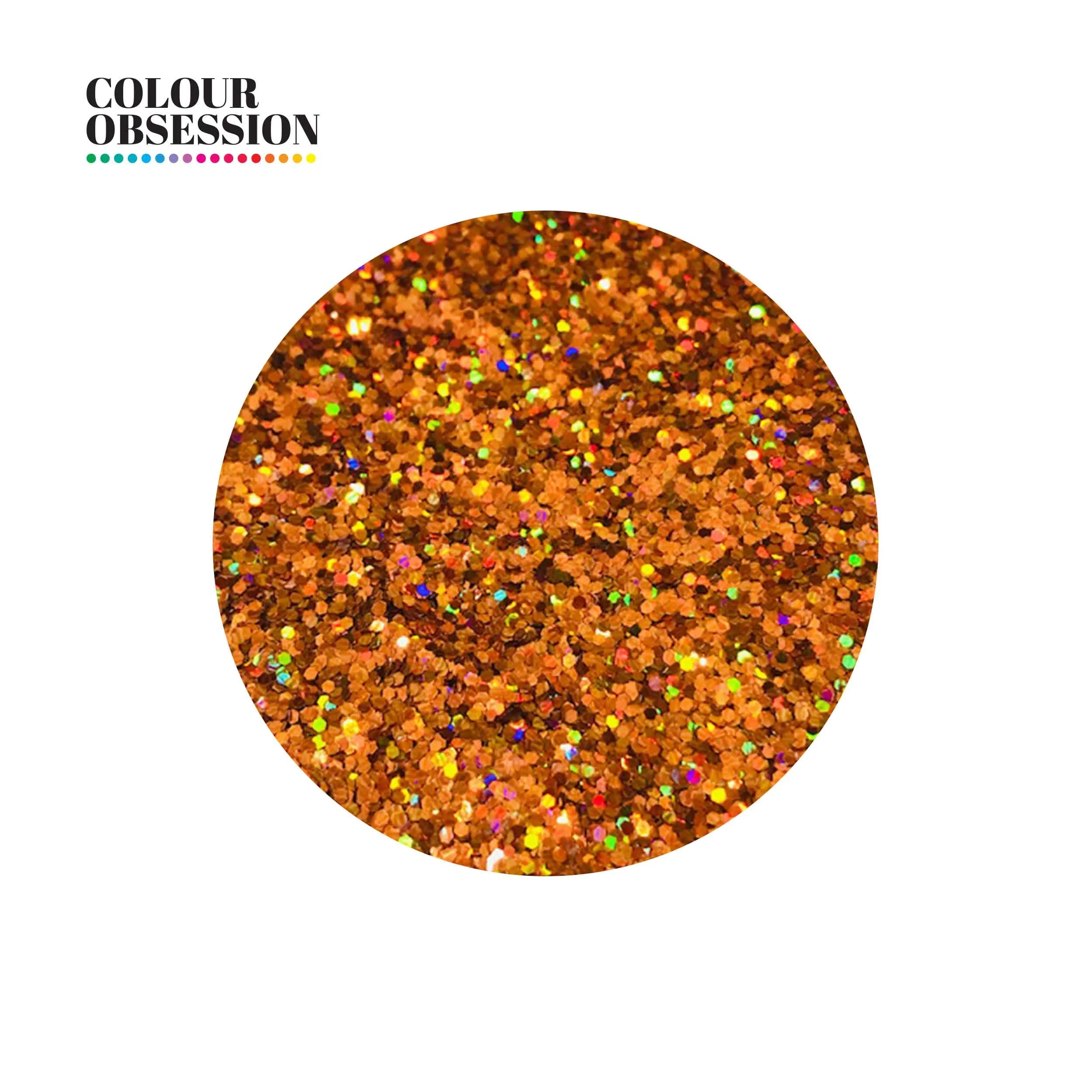 Smouldering Bronze Holographic Glitter - Chunky 1mm
