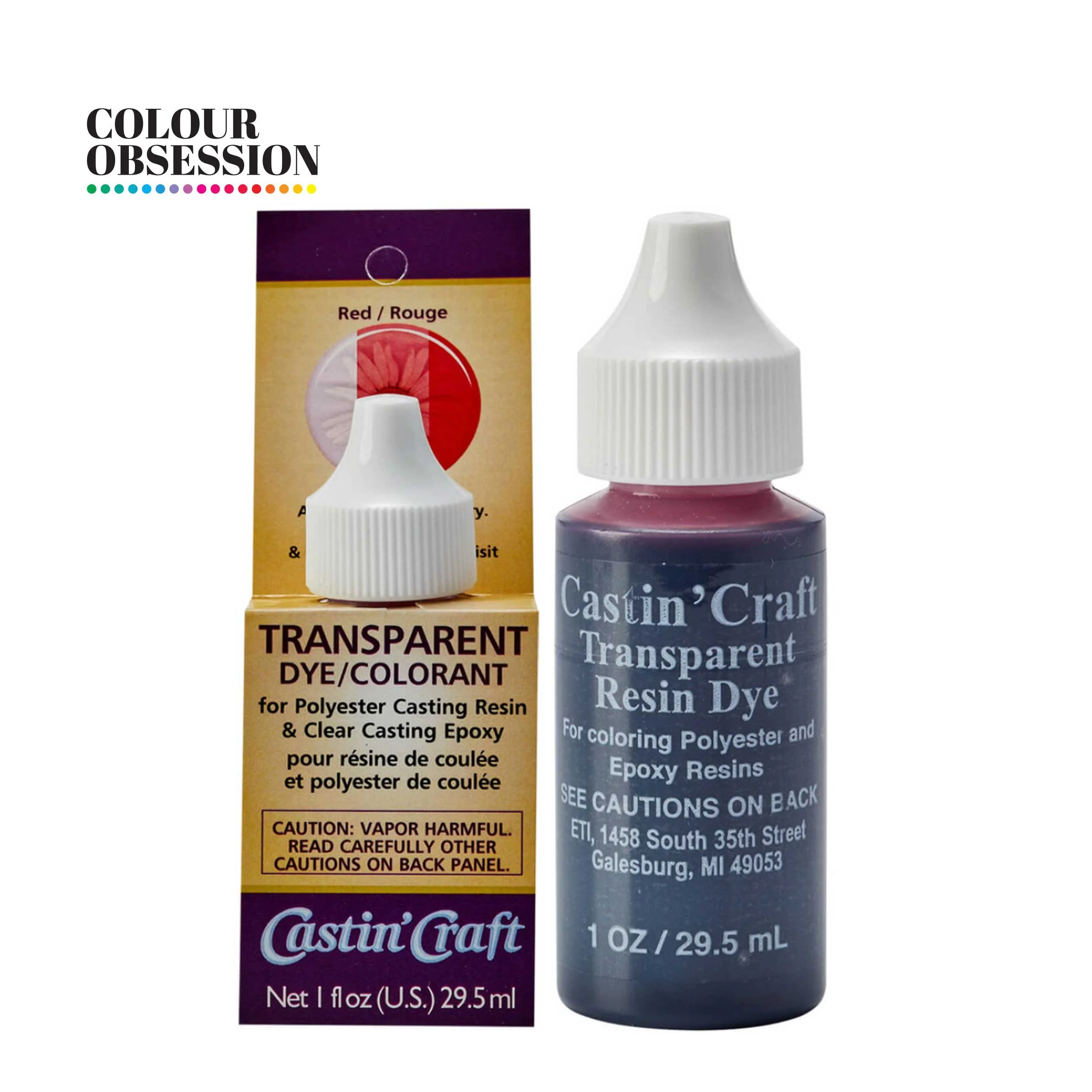 Castin'Craft Transparent Pigment - Red