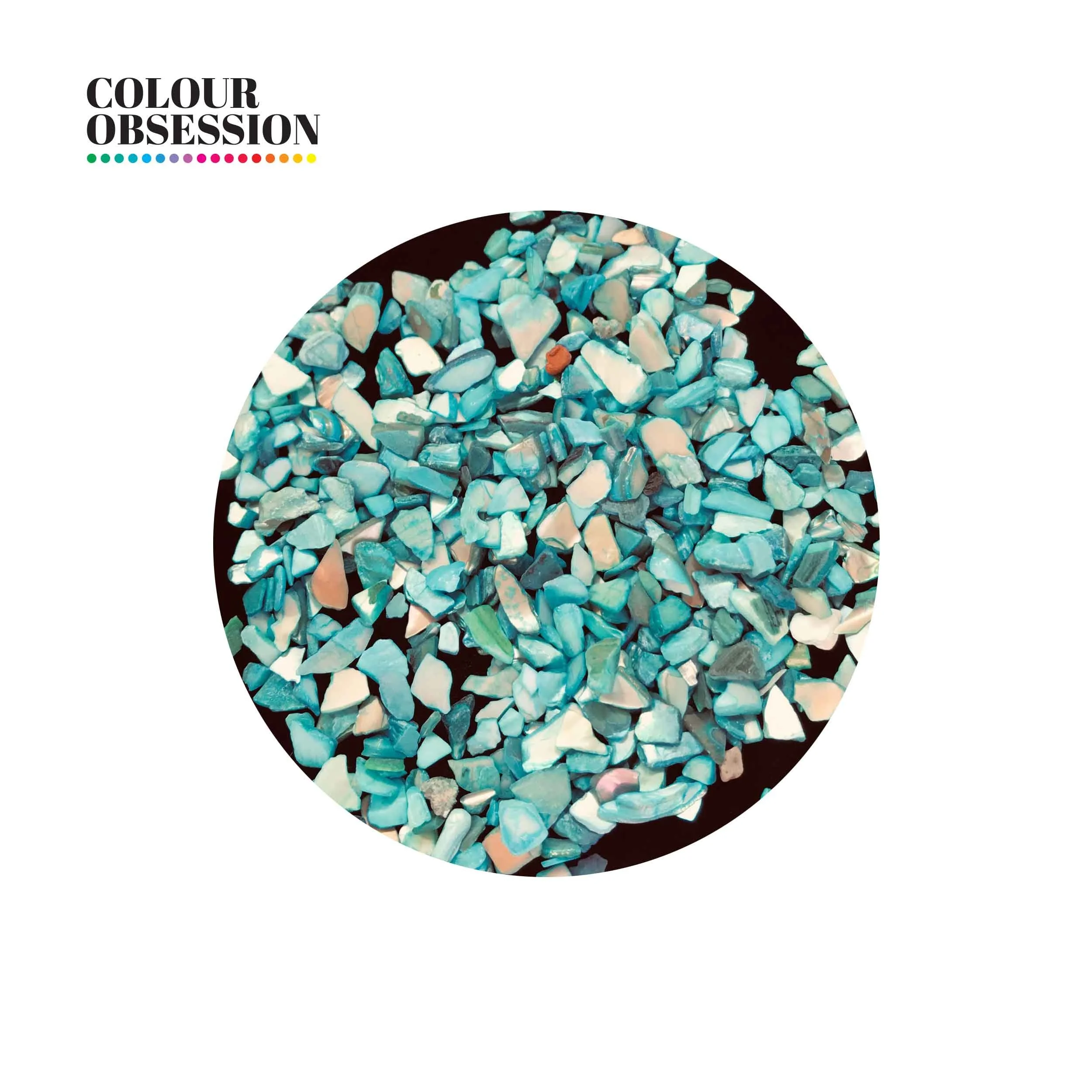 Blue Turquoise - Mini Shell Flakes