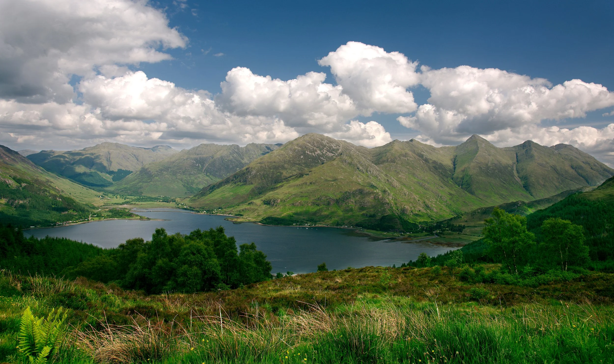 Loch Duich and the Five Sisters of Kintail, Ross, Scotland