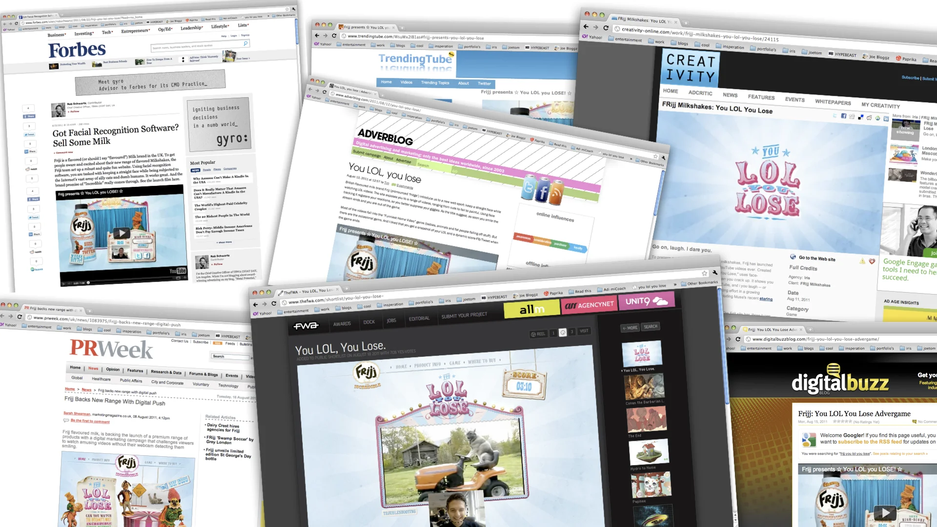     FWA - Site of the day  Campaign BIG - Shortlist  DMA - Gold  MAA: Best work by agency youth&nbsp;  MAA: Gold Innovation 