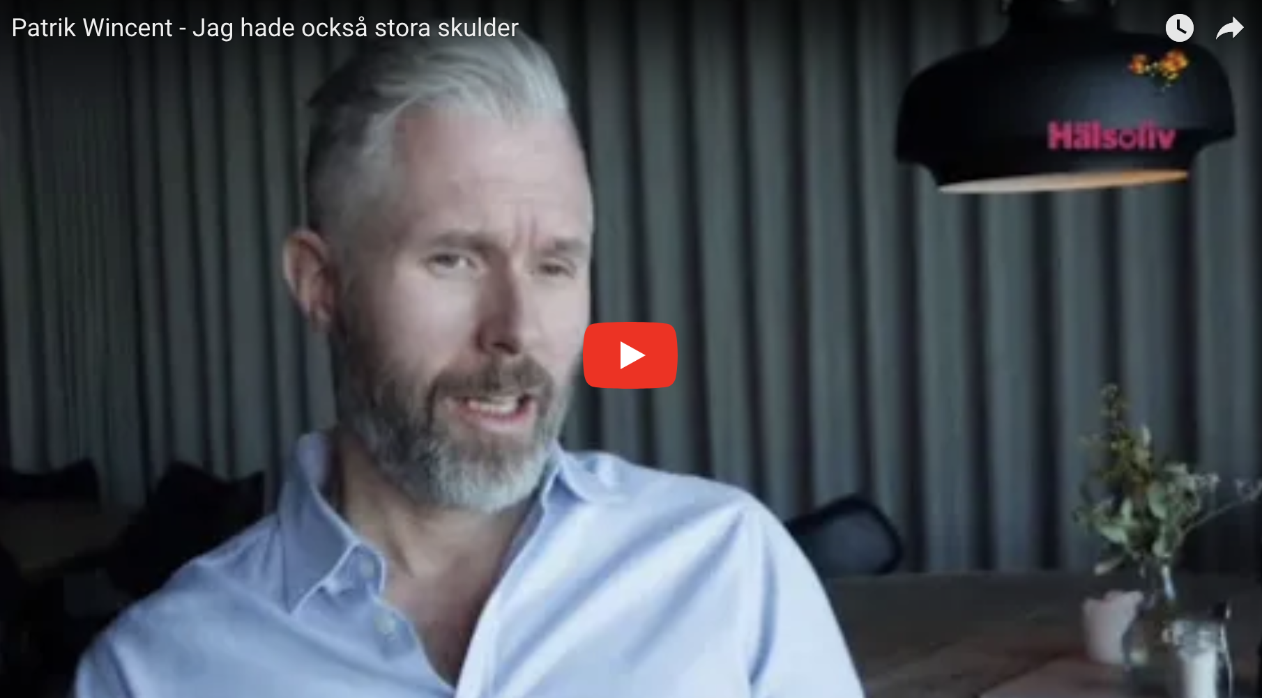 Patrik Wincent hade också skulder innan han vände sitt liv