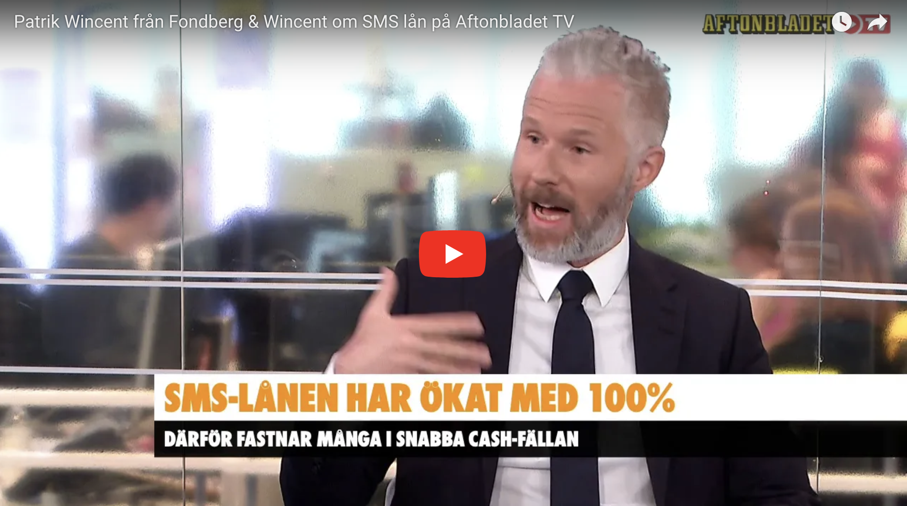 Patrik Wincent om SMS-lån och shoppingberoende i Aftonbladet TV