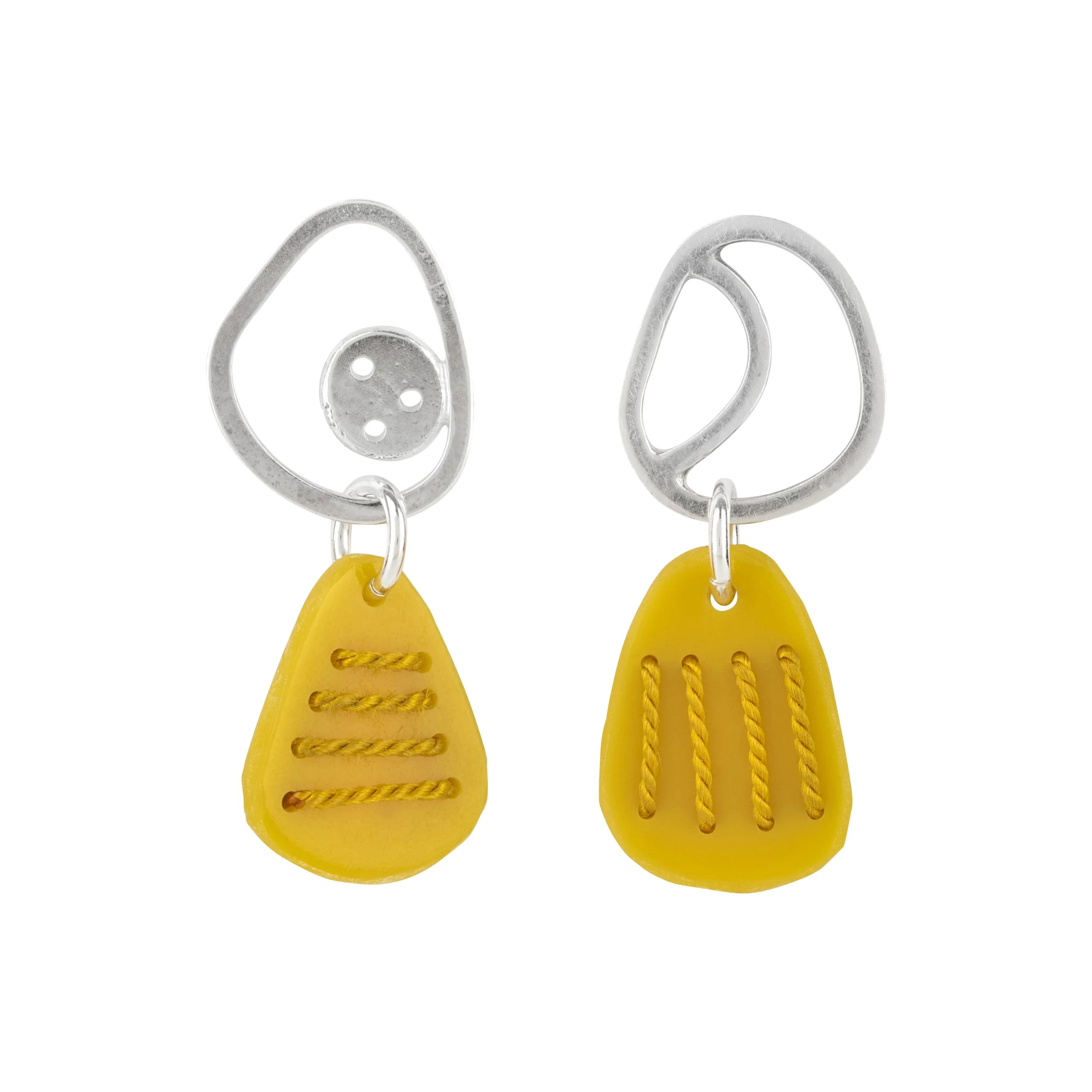 Tiddleywink Pebble Stud Earrings - Yellow