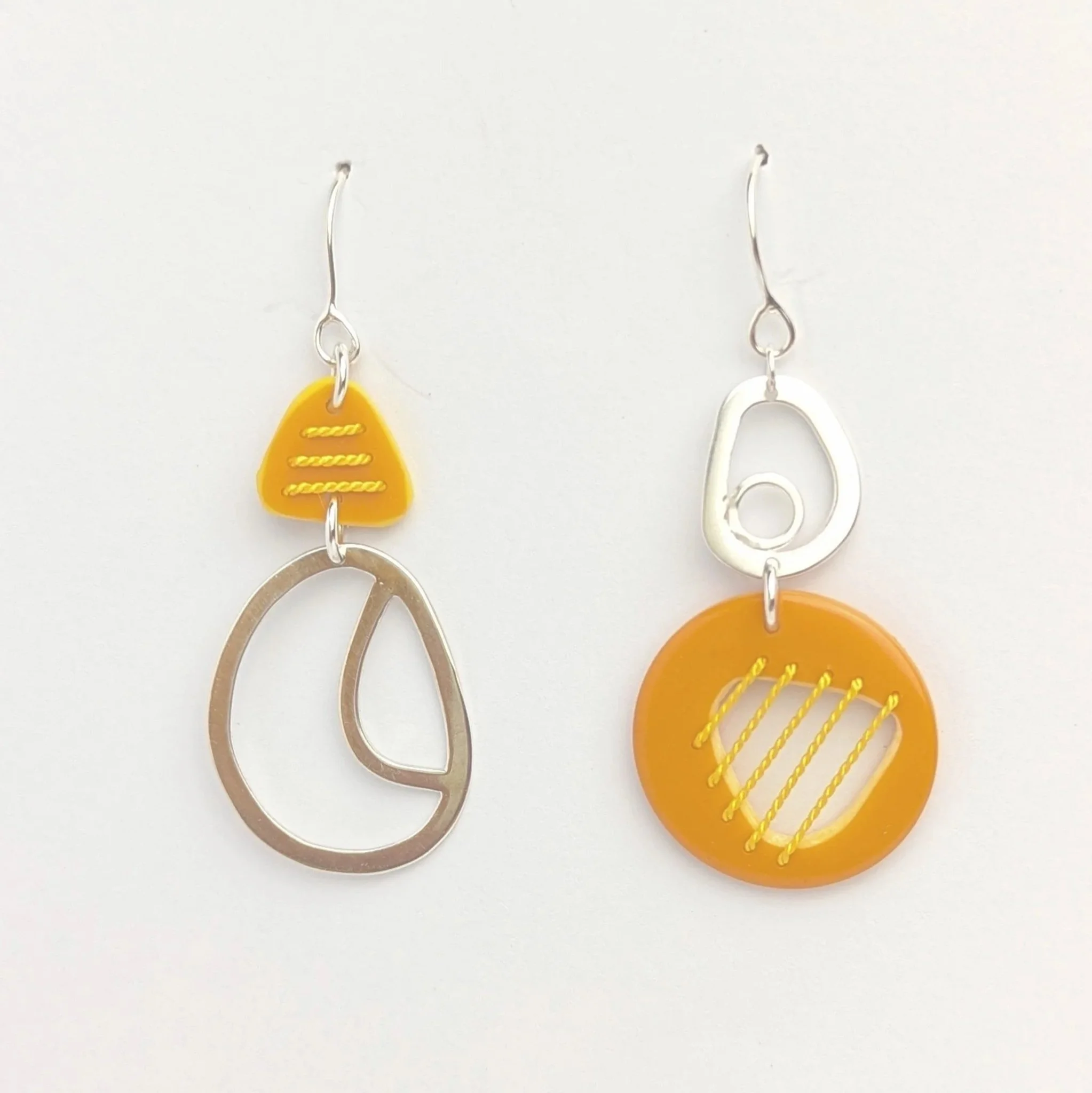 Tiddleywink Pebble Drop Earrings - Yellow