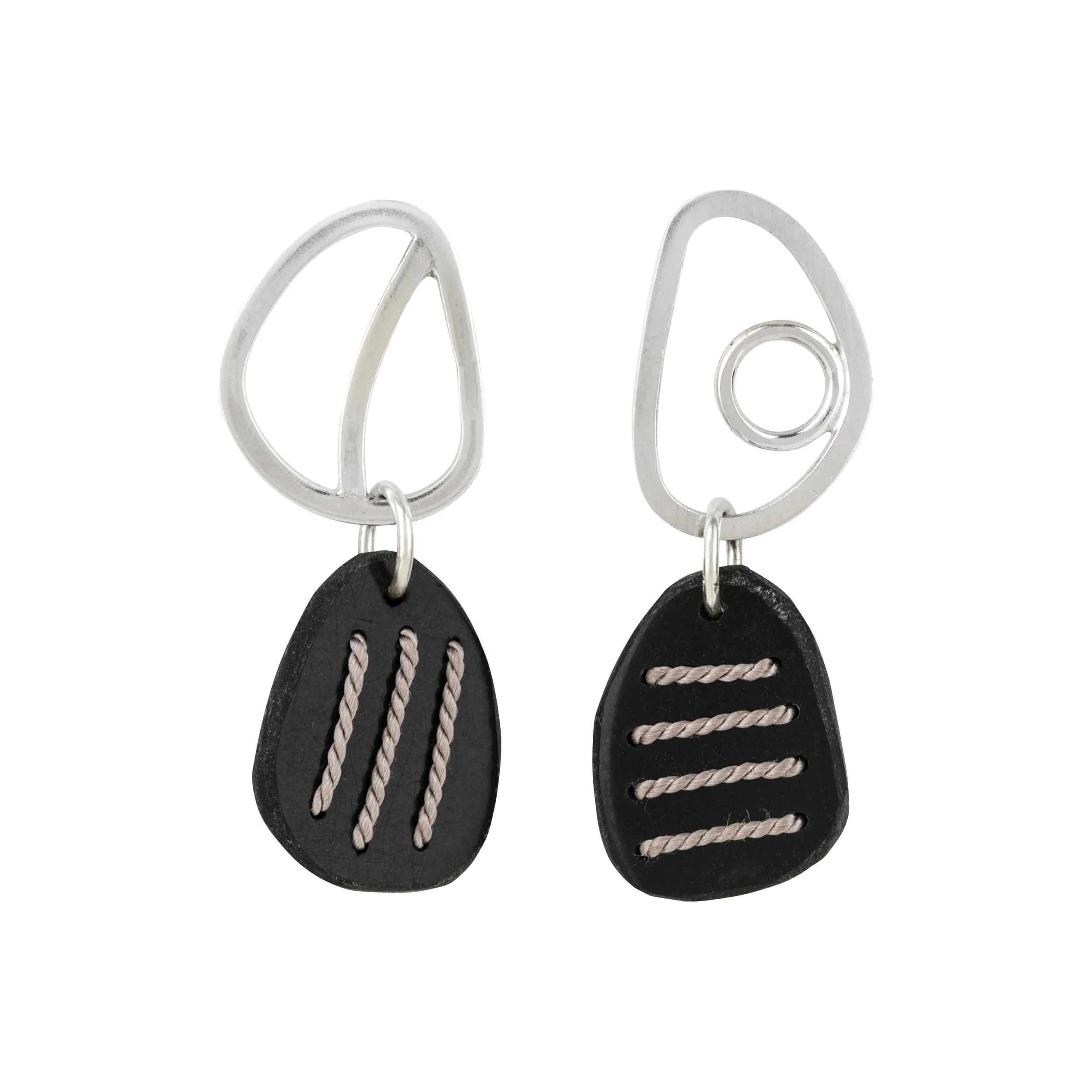 Tiddleywink Pebble Stud Earrings - black