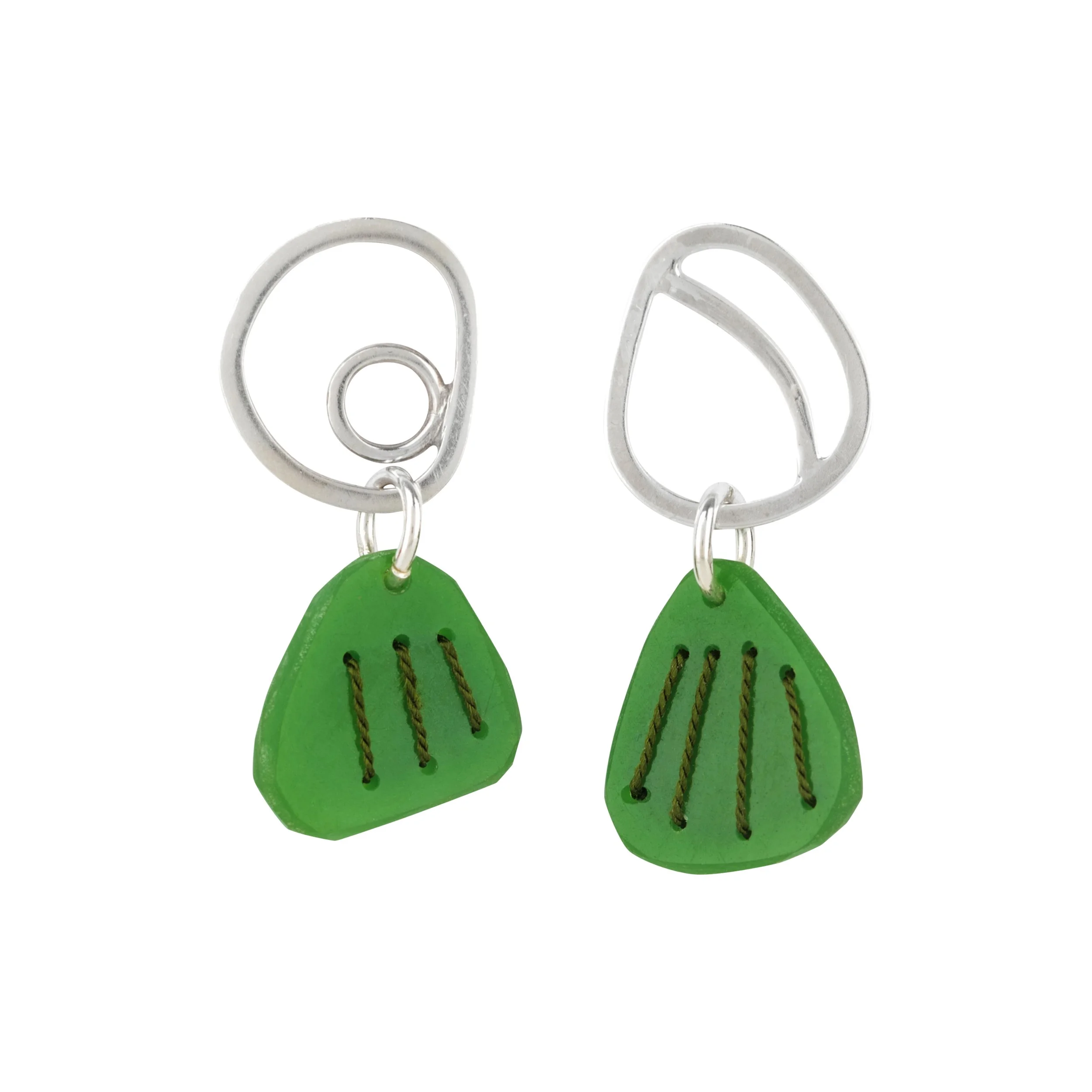 Tiddleywink Pebble Stud Earrings - Green