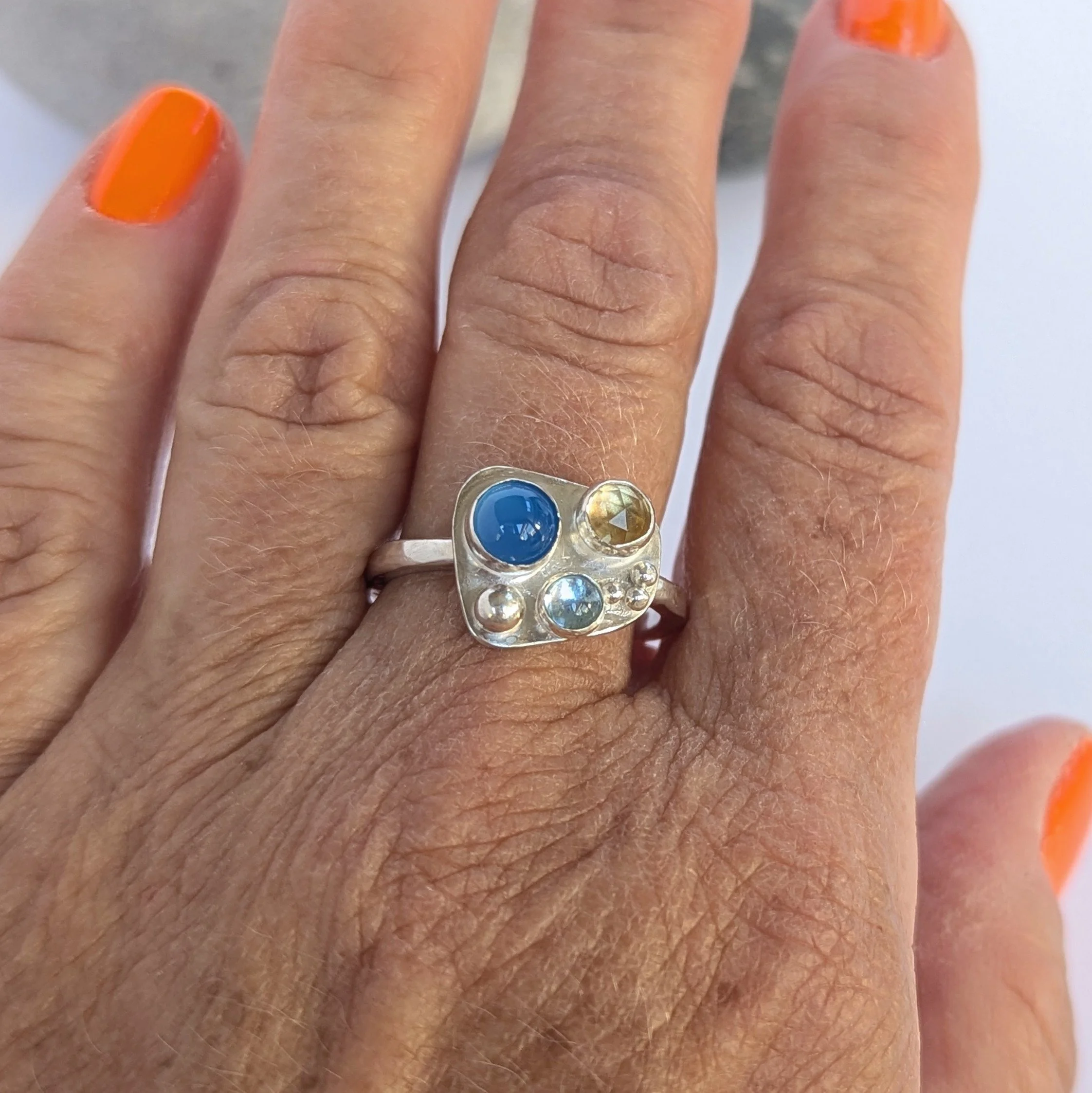 Seapool ring, Agate, Citrine, Topaz Size T 5.jpg