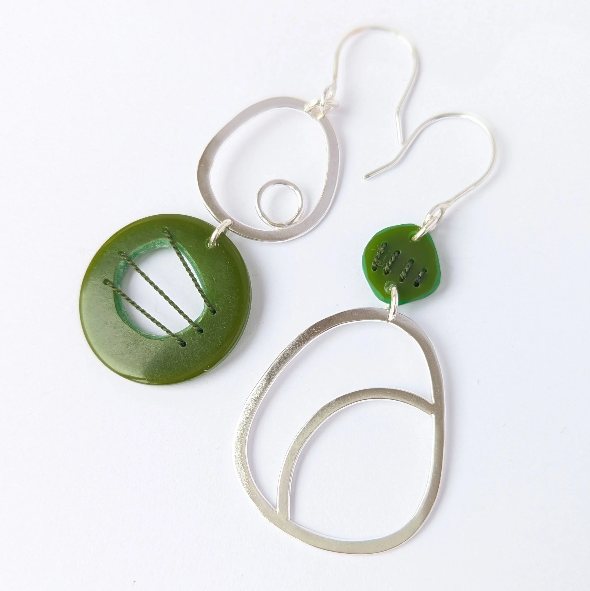 Tiddleywink Pebble Drop Earrings - Green
