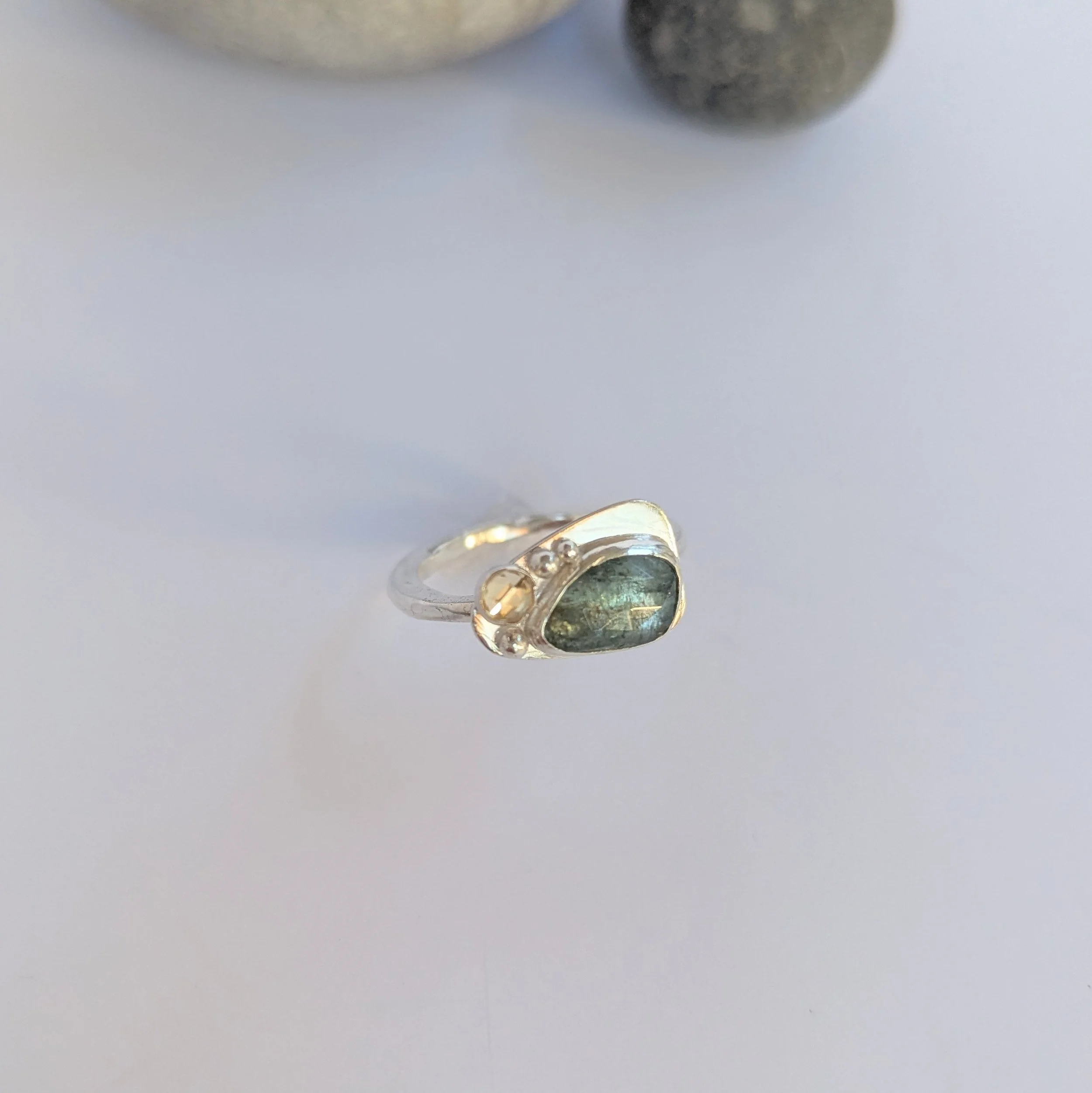 Seapool Ring, Aquamarine, Citrine, Size S 4.jpg