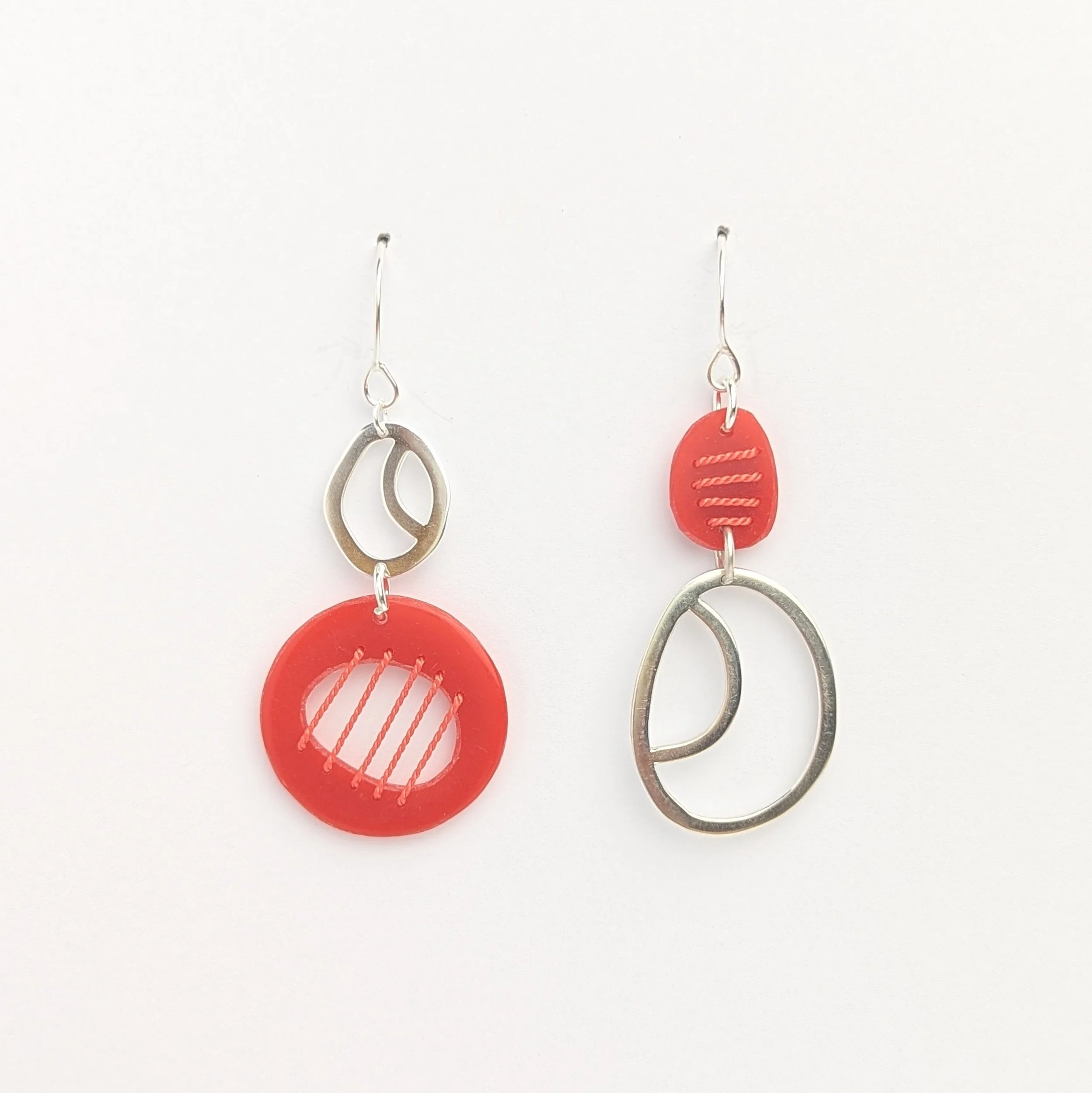 Tiddleywink Pebble Drop Earrings - Red