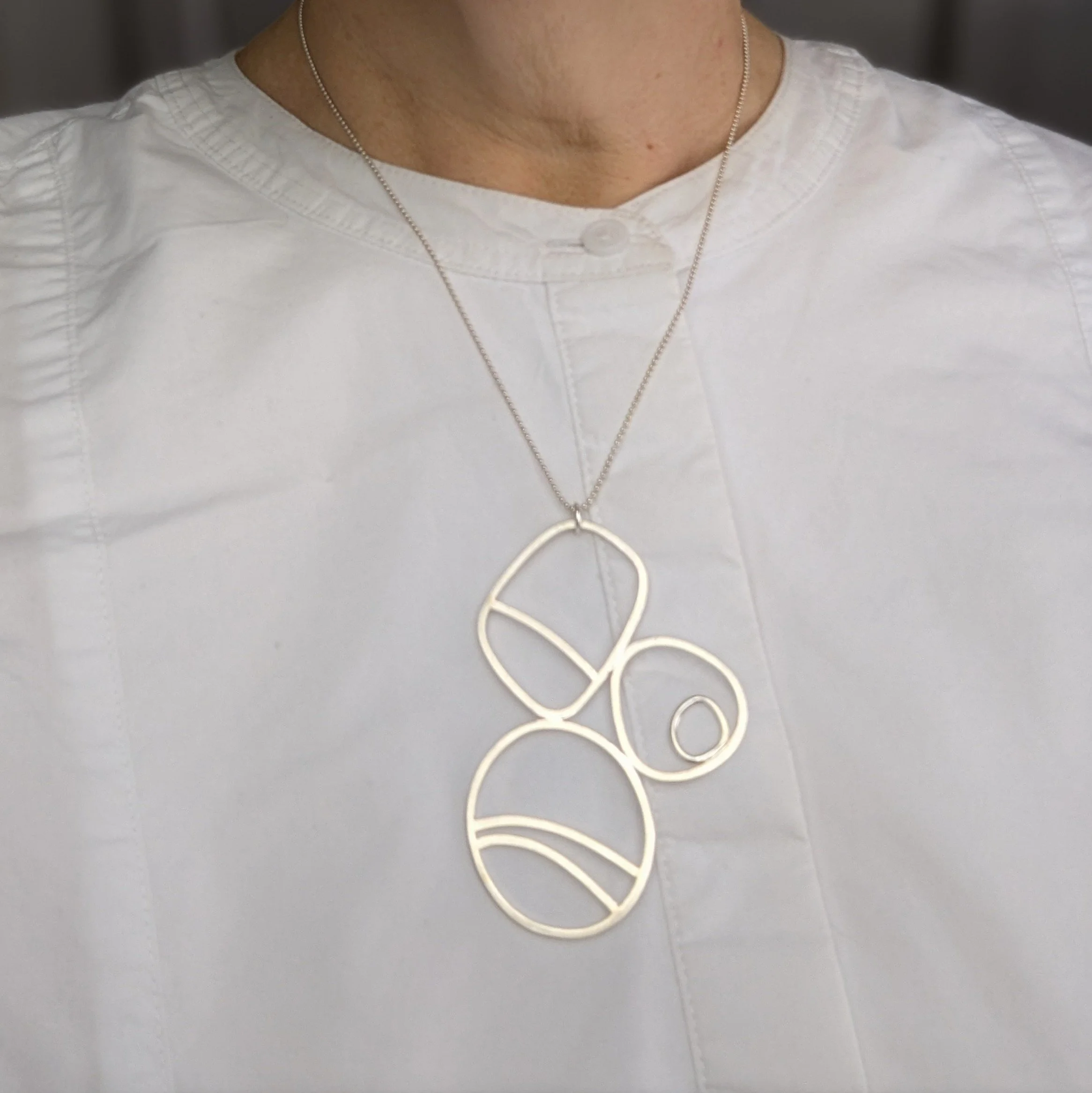 Lewannick Pebble Stack necklace