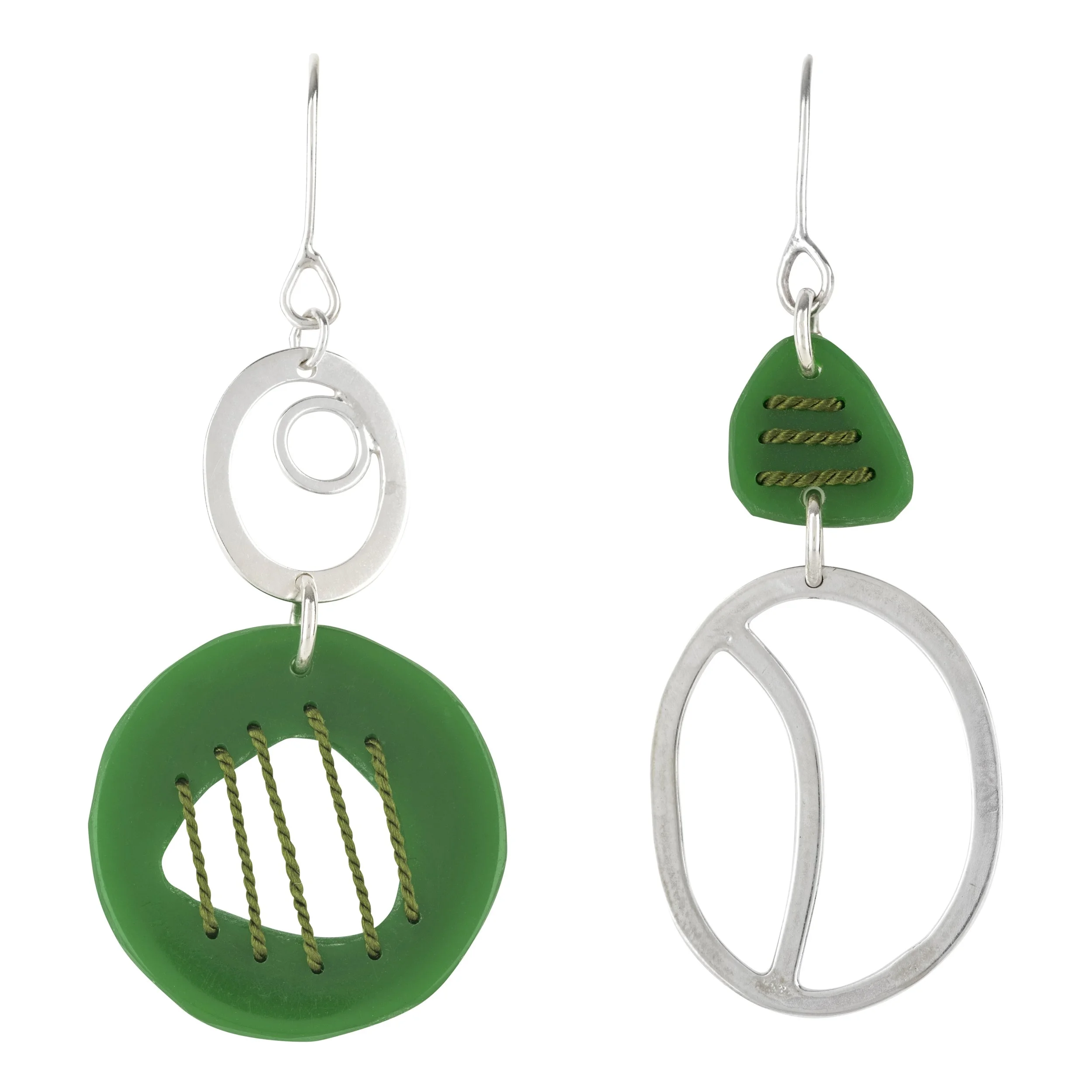 Tiddleywink Pebble Drop Earrings - Green