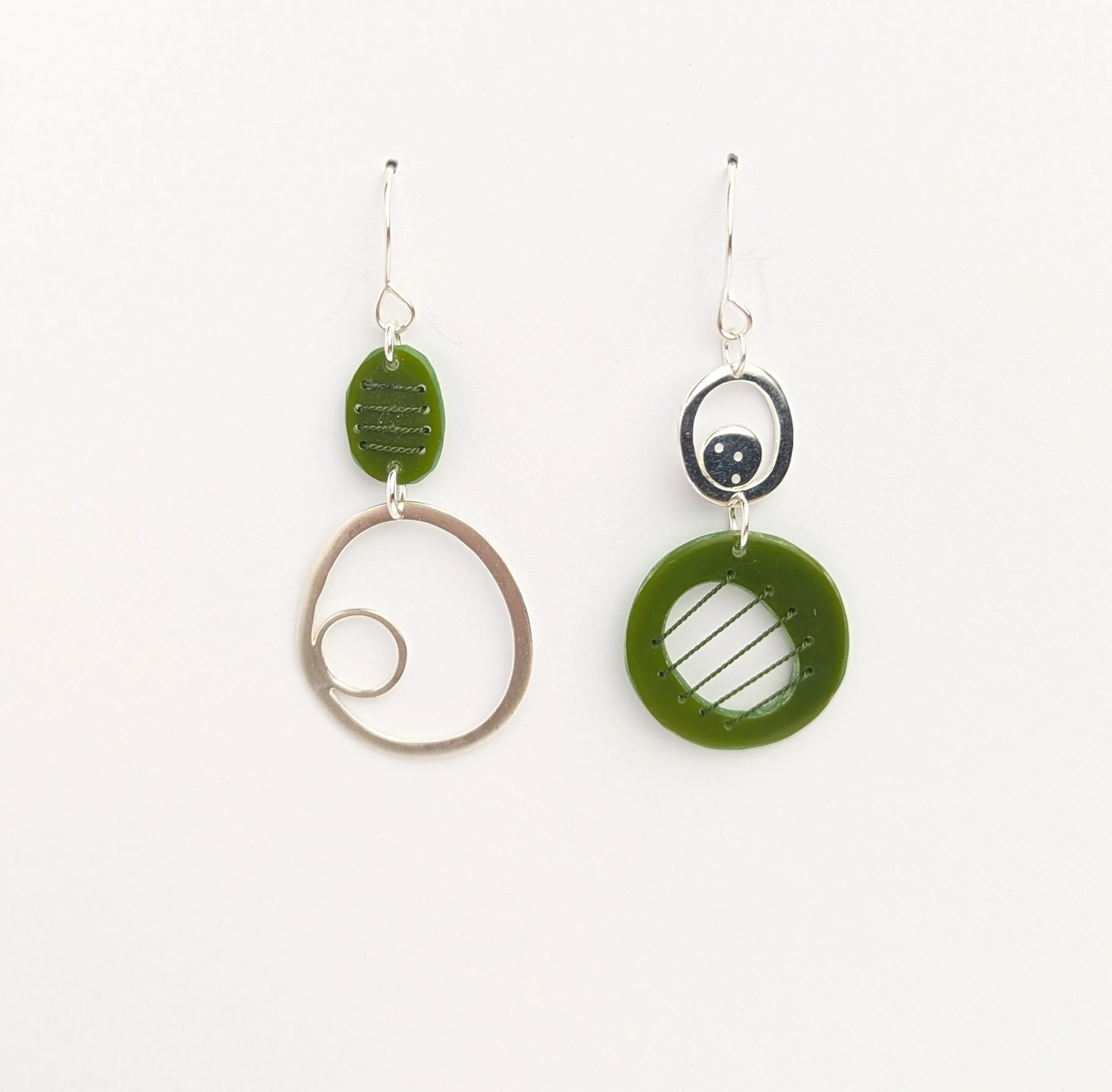 Tiddleywink Pebble Drop Earrings - Green