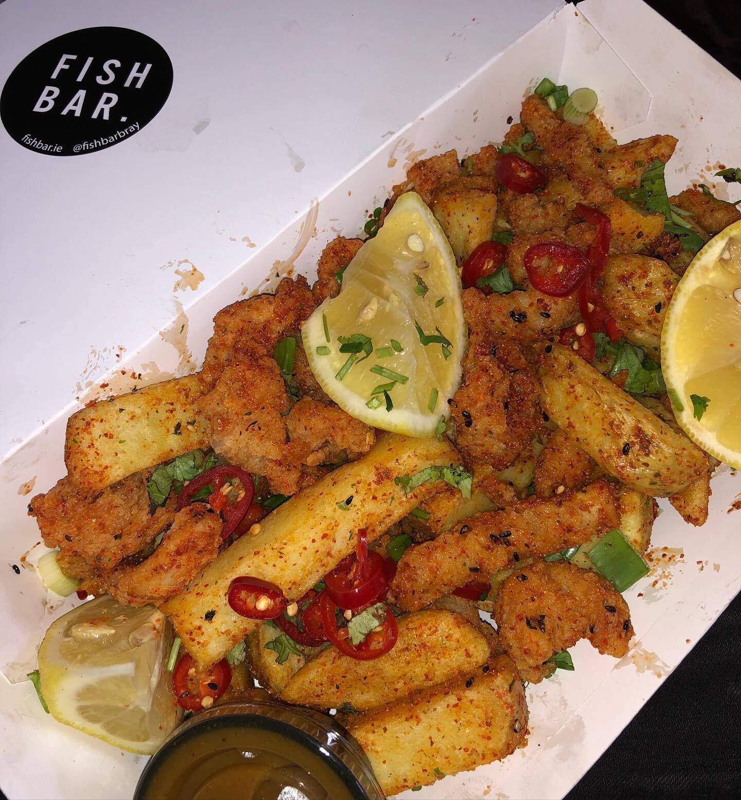 Serving up our famous @fishbarbray &ldquo;Spice Box&rdquo; all evening today, alongside your seafood faves. Get down to @theharbourbar to try them out 🥰