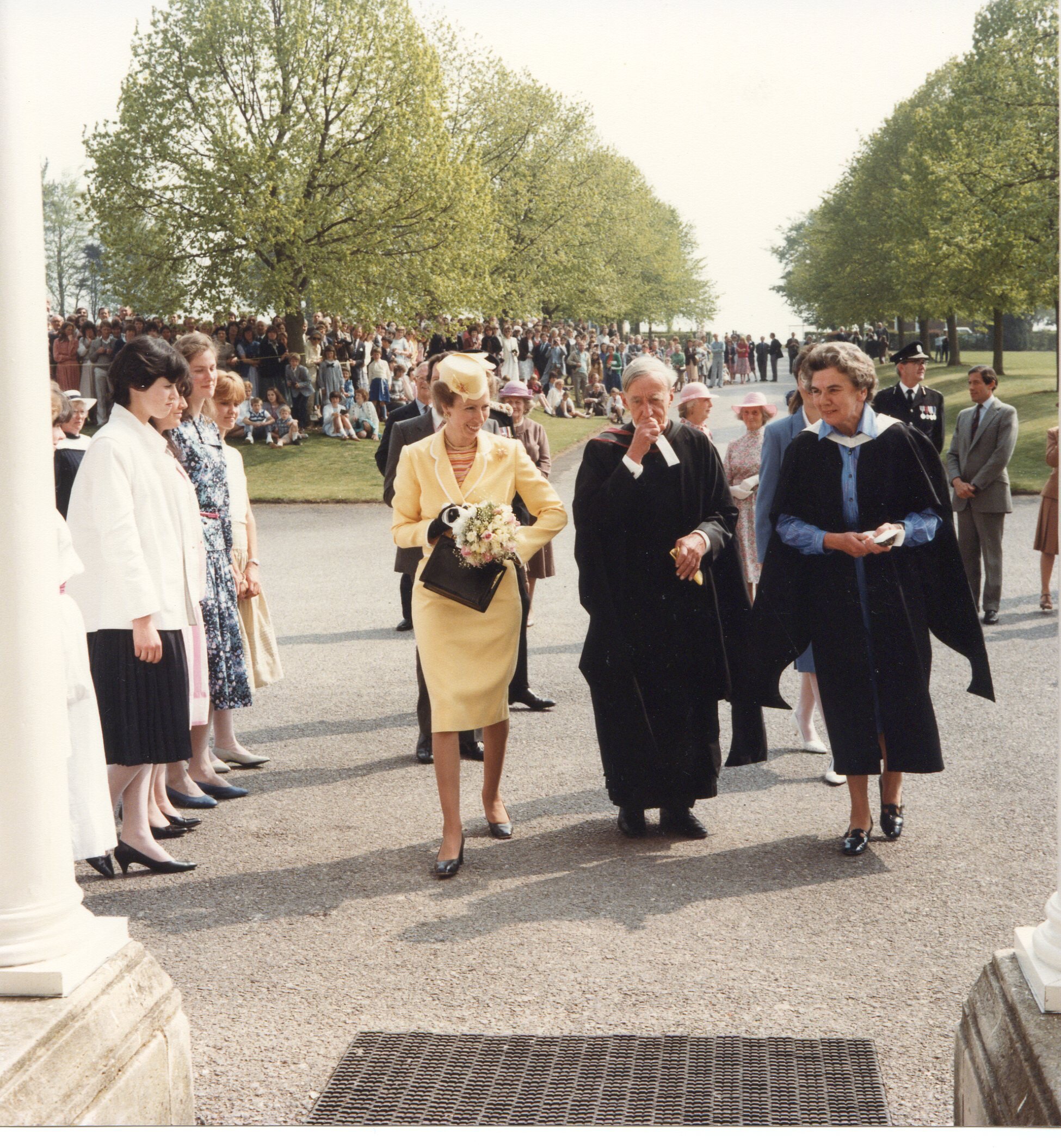  Princess Anne visiting the school’s centenary in 1984 