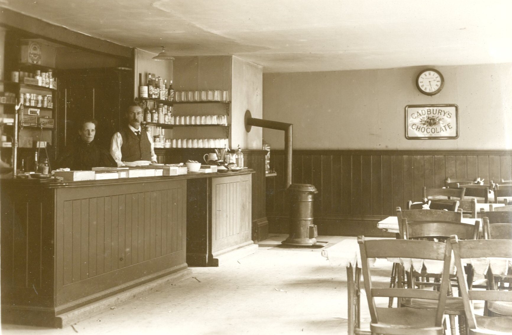  The upstairs part of the shop in the 1890s 