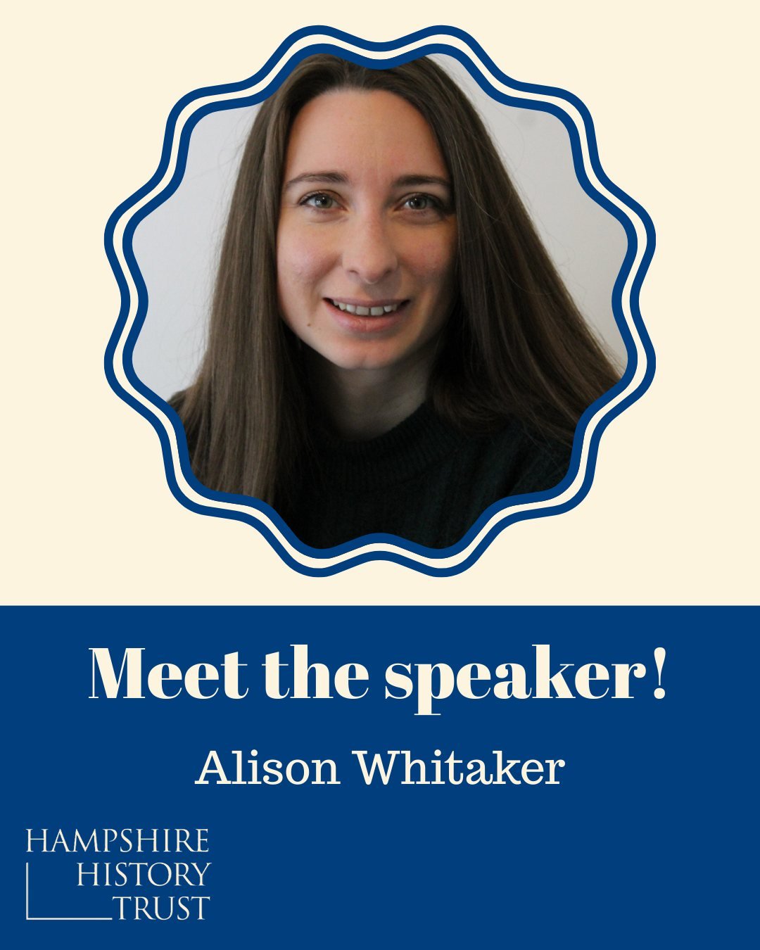 📢 Meet the speaker!

Join us on Thursday 9 April for the third Midweek Musings event of 2026 with author Alison Whitaker! 

Alison is a historical artist and researcher with a particular interest in material and image culture. 🎨

👩&zwj;🎨 Inspired