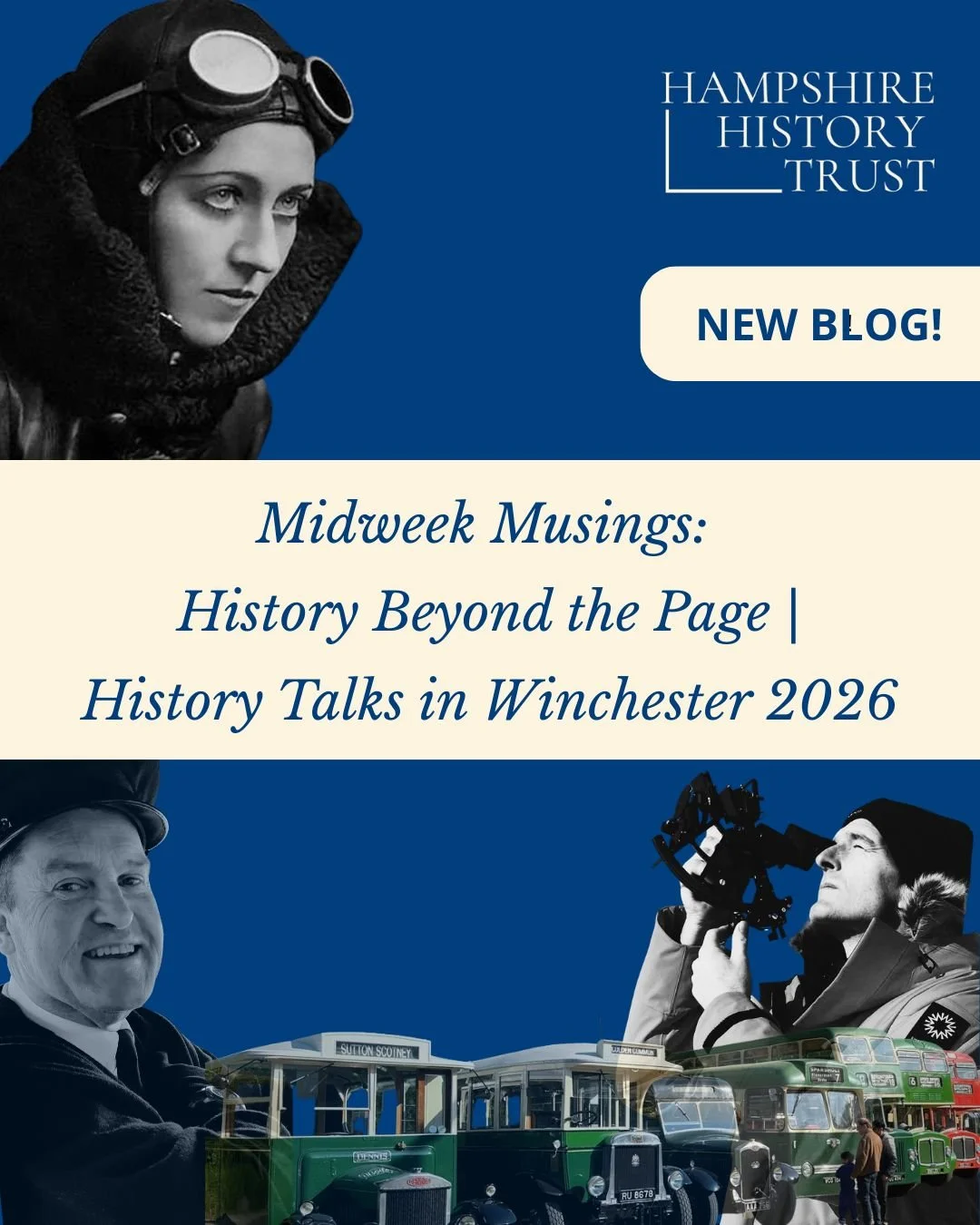 Can you believe we&rsquo;re nearly halfway through our 2026 Midweek Musings series already? 🤯

✨ Our new blog post &lsquo;Midweek Musings: History Beyond the Page | History Talks in Winchester 2026' is now live on our website!

Visit www.hampshirehi