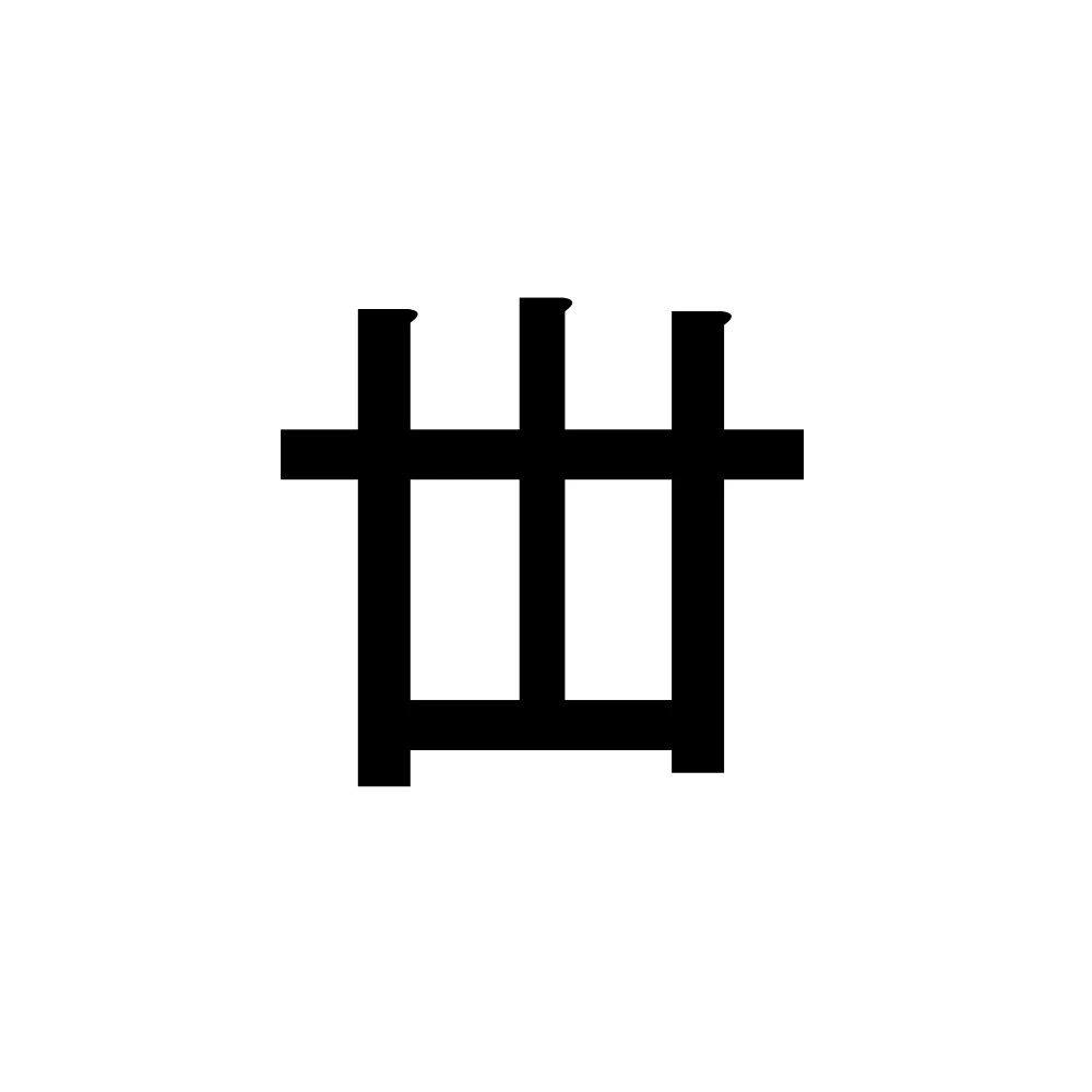 The Chinese Character 丗 (thirty; life; generation)