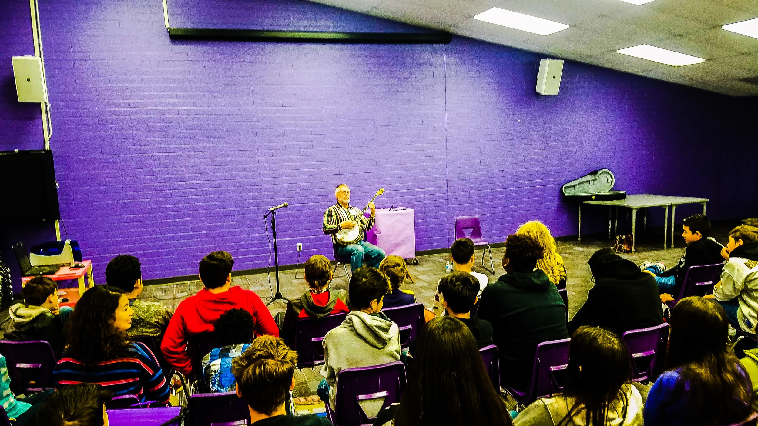 Ron Hinkle at Joyce Clark Middle School