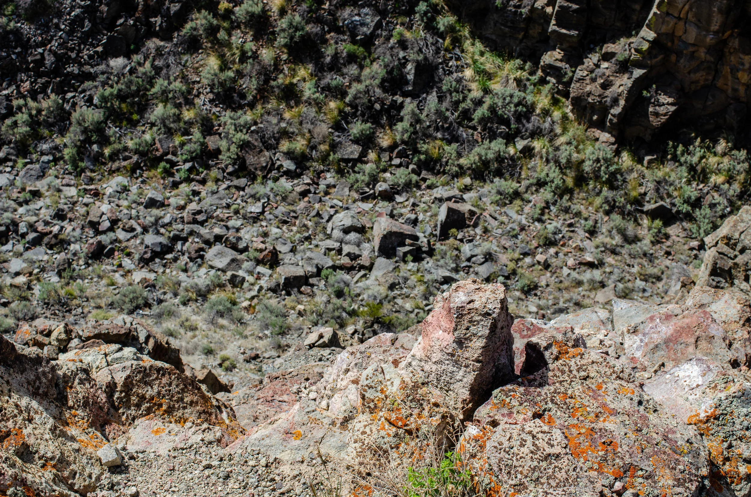 The block and tackle were just to the left of me in Fly Canyon.