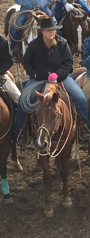 Bowynn Ashworth at a ranch rodeo in Utah. 