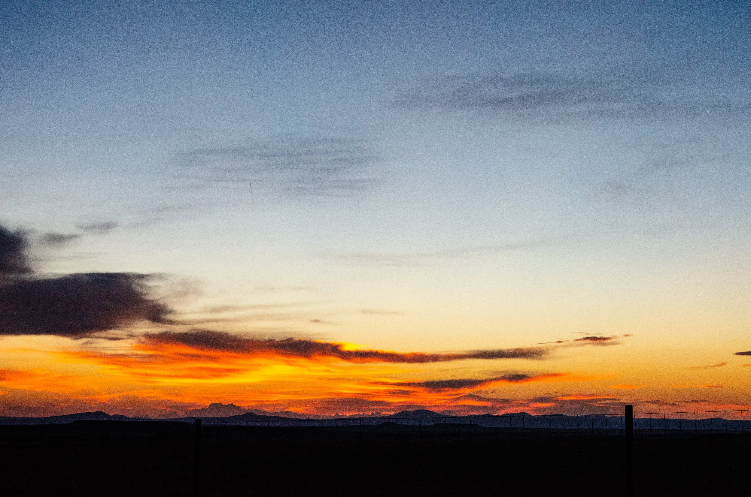 Sunrise in Cimarron, NM.