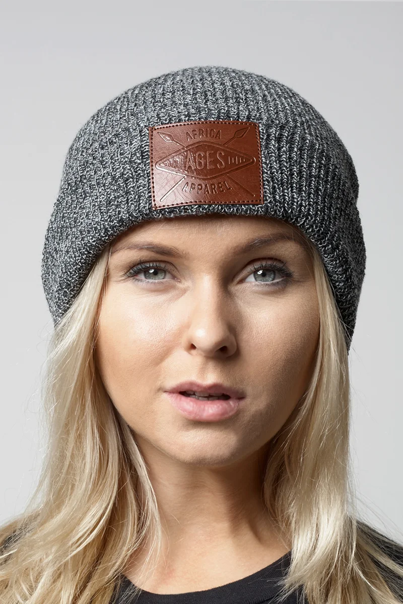 Shield Beanie Hat (Grey)