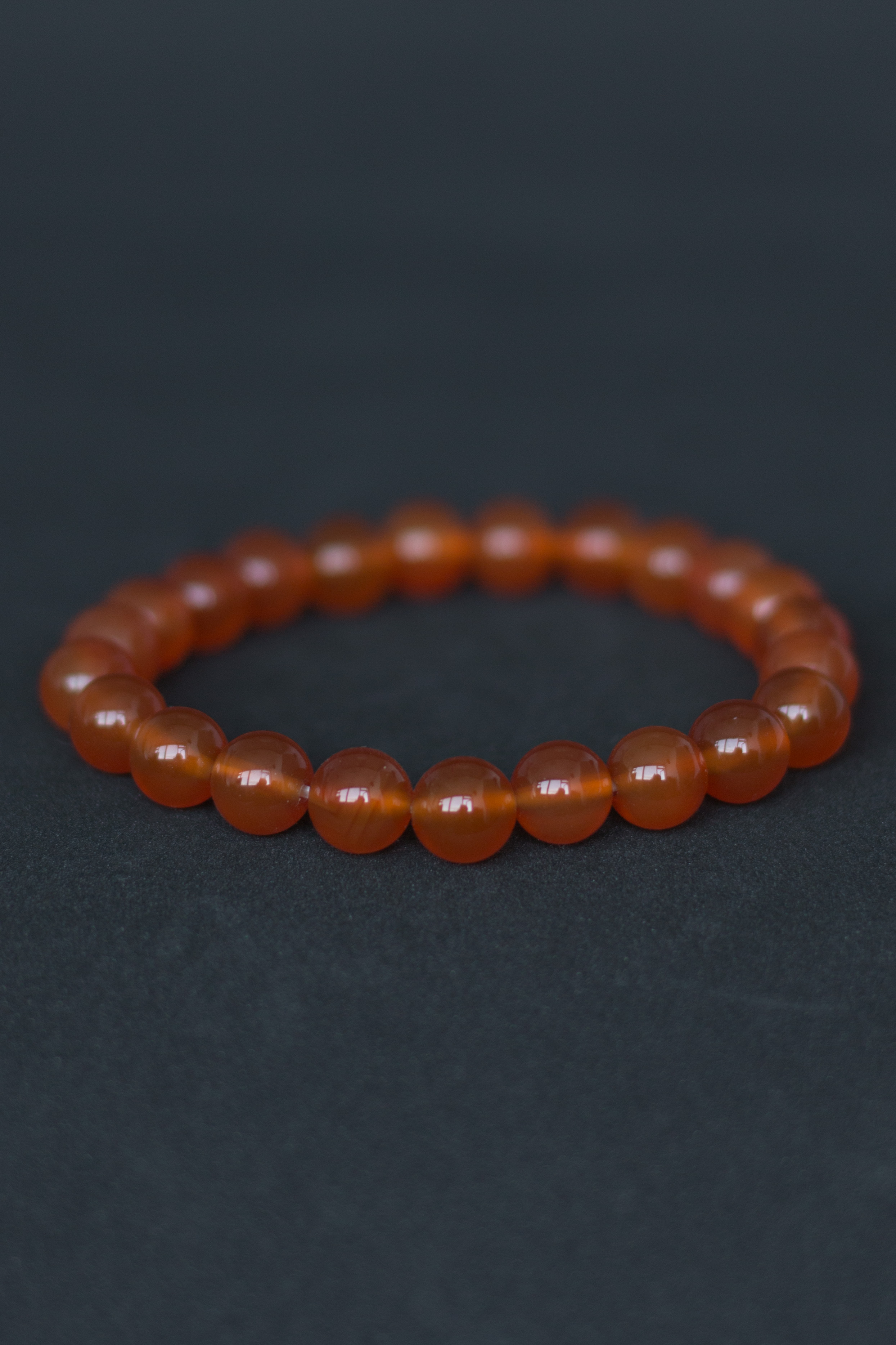 Red Agate Stretchy Bracelet