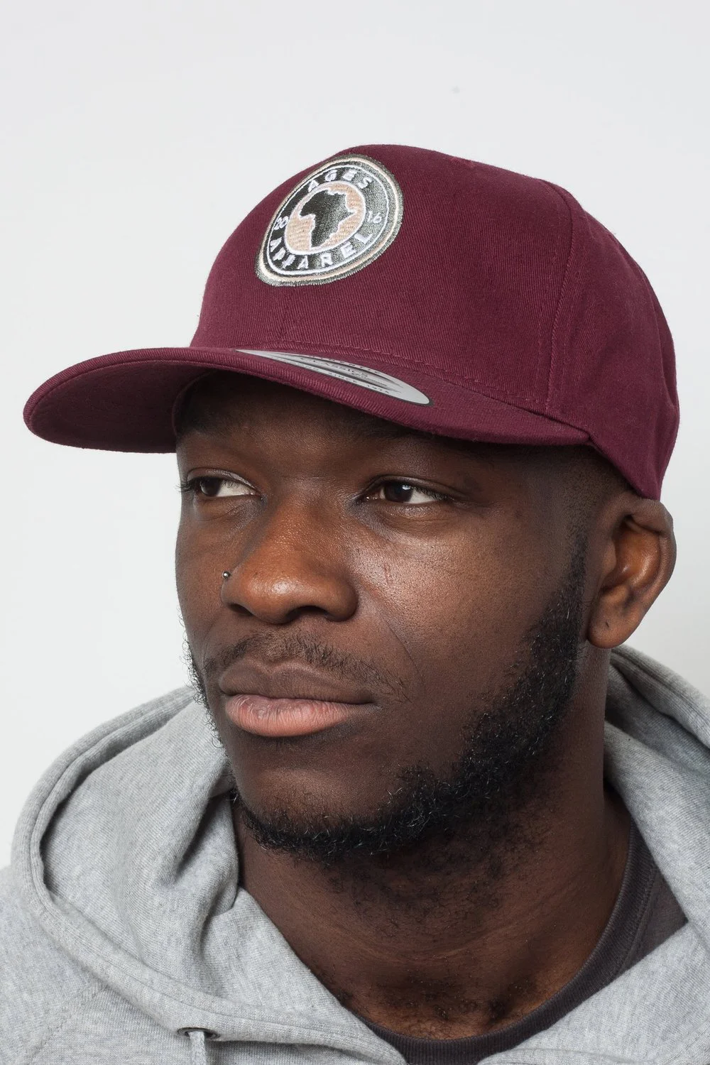 Africa Baseball Cap (Burgundy) — Ages Apparel
