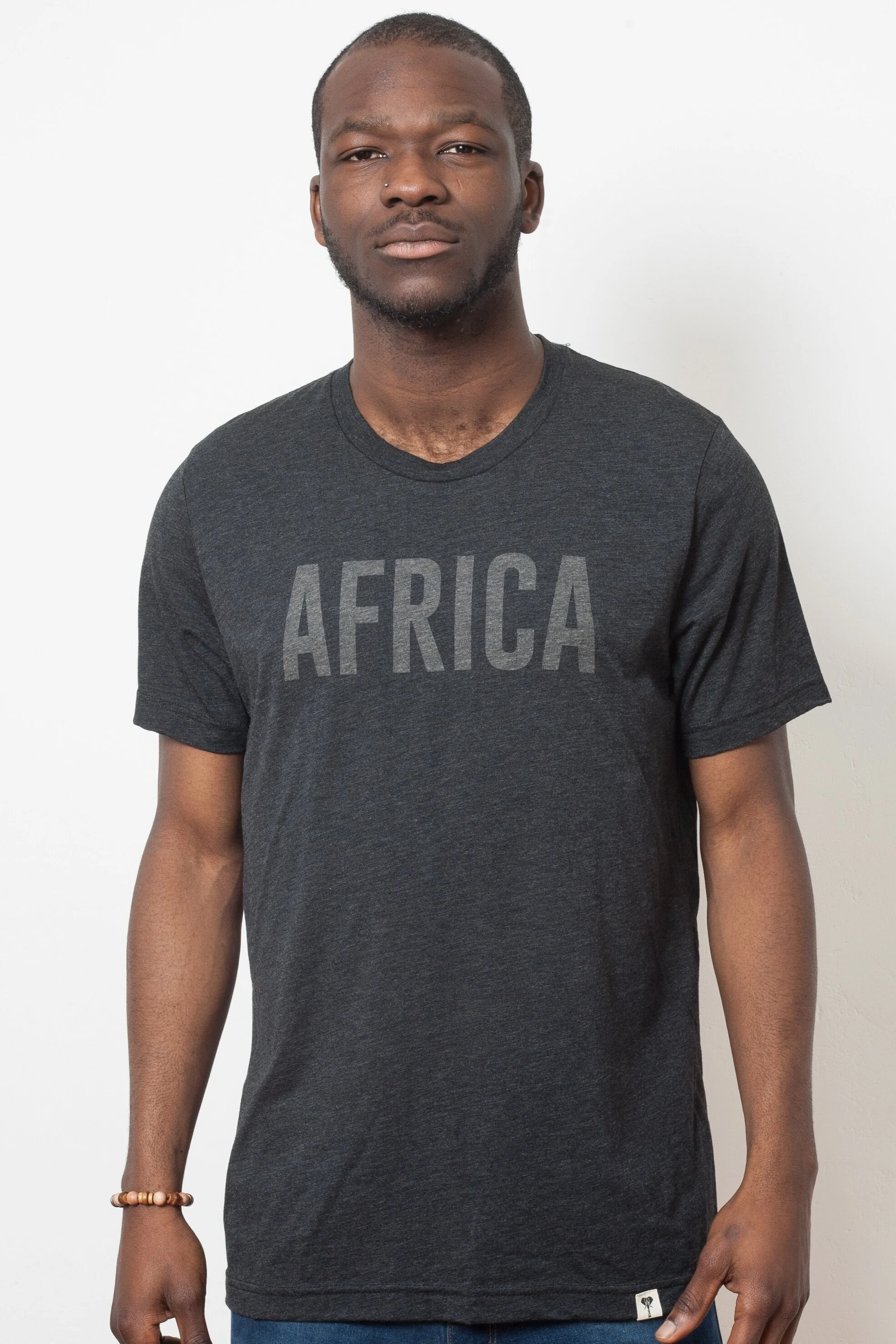 Africa Typography Tee (Charcoal)