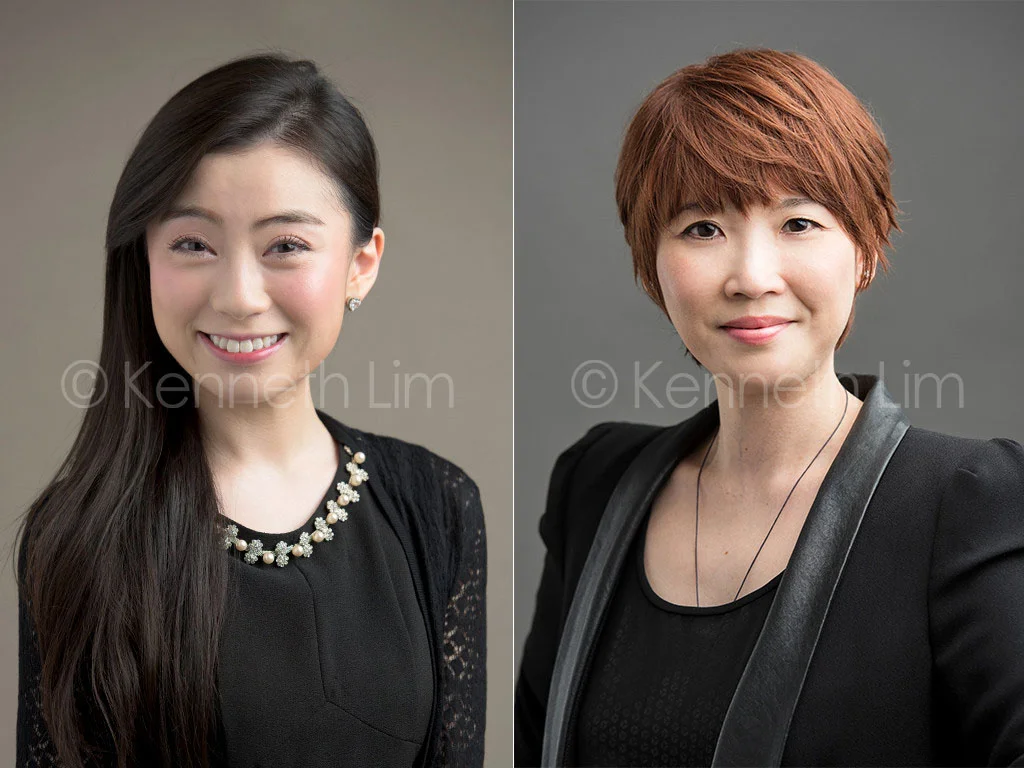 corporate headshot hong kong professional photography females in formal attire