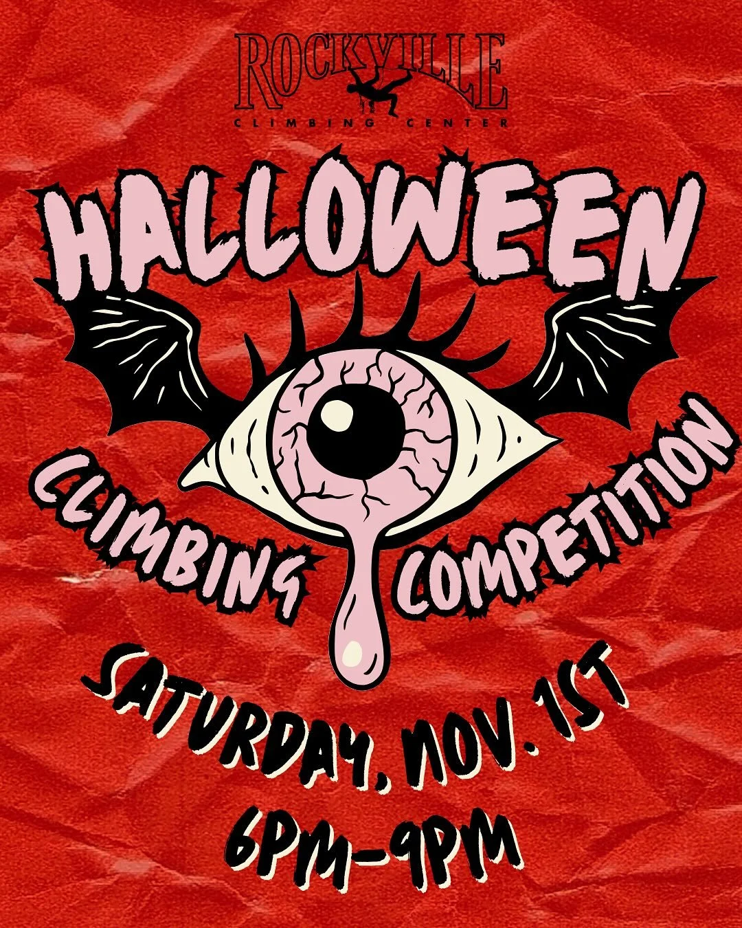 🚨IT&rsquo;S HAPPENING🚨 Saturday November 1st at 6PM! Ft. Mixed format of bouldering and auto belay climbing, costume contest, and pizza! See you creepy climbers there💀🦇🎃🍬 

#njrockclimbing #climbing #bouldering #princetonnj #hamiltonnj #hallowe