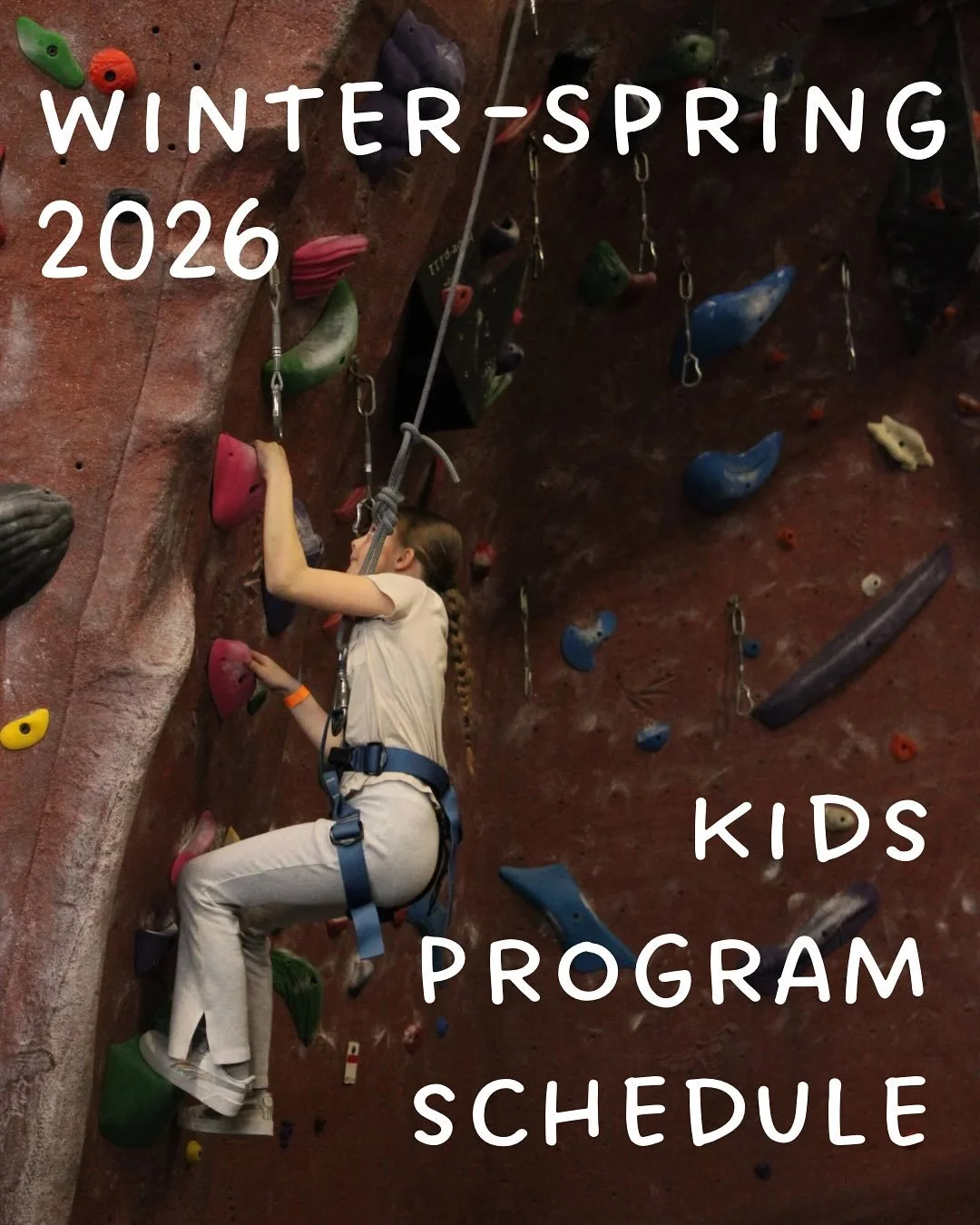 Taking signups for our January kids programs&mdash;call us to find out which program is right for your child and get the kids started on their climbing journey! 

#kidssportsnj #mercercountynj #mommyandmemercercounty #climbrockville #kidsclimbing #pr