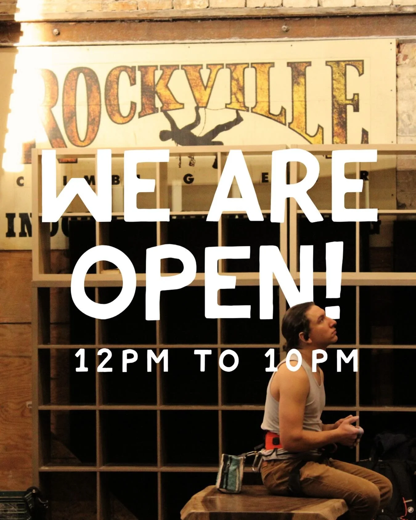 Come finish spring break strong with some climbing! 💪we&rsquo;re open today through Friday from 12pm-10pm and Saturday &amp; Sunday from 10 to 8!
