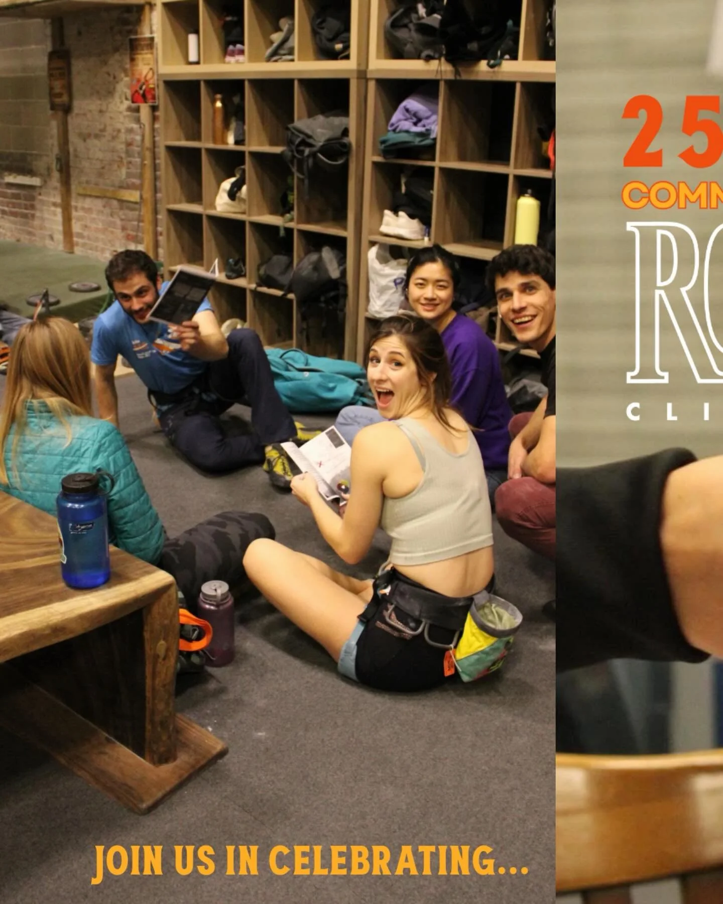 Come celebrate 2️⃣5️⃣ years of Rockville on Thursday, June 4th!!!! 🎉🥳 Our 25th birthday bash will feature cake, games, a good ol&rsquo; Rockville scavenger hunt, and a Madrock shoe demo! PLUS:

👚NEW MERCH DROP WITH BRAND NEW COLORS!
🧗FREE STAFF B