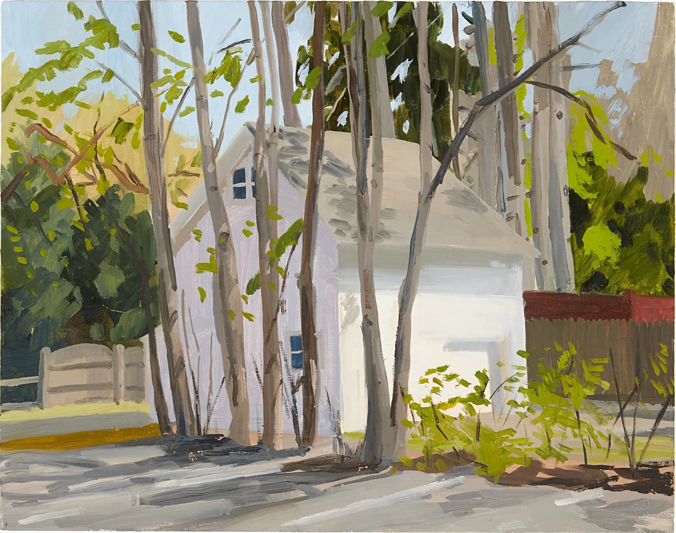 Prindle's Barn, 2023, oil on panel, 13 x 16.5"
