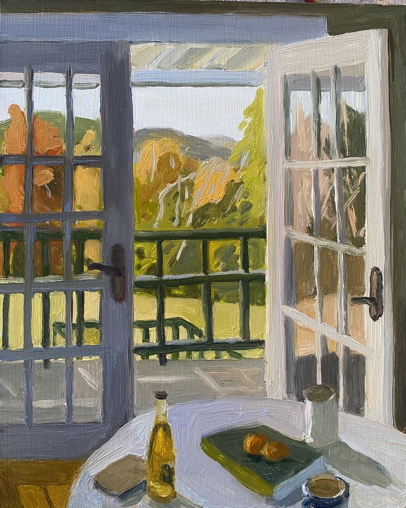 A Beautiful Day, 2024, oil on panel, 8 x 10"