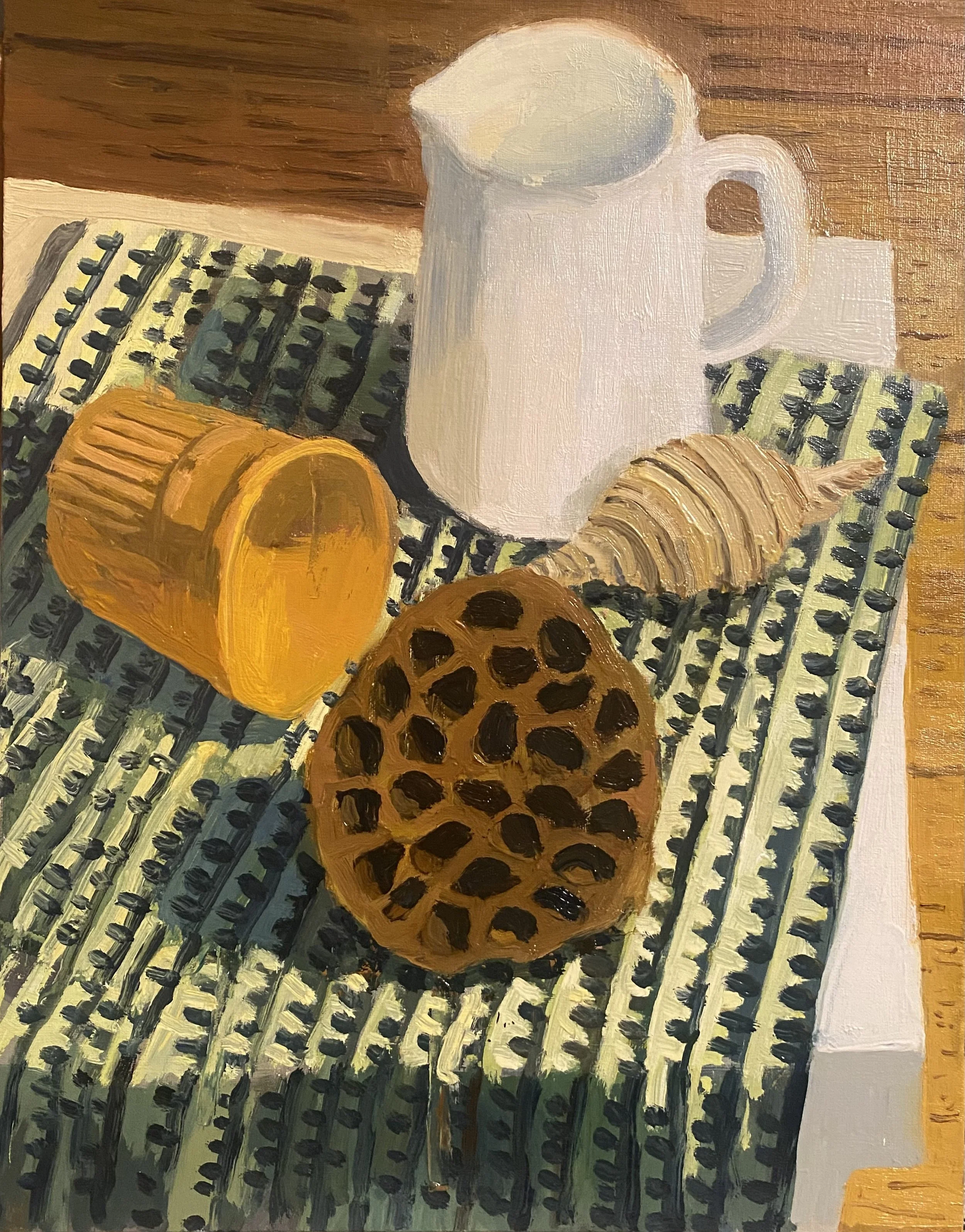 Still Life with Printed Cloth