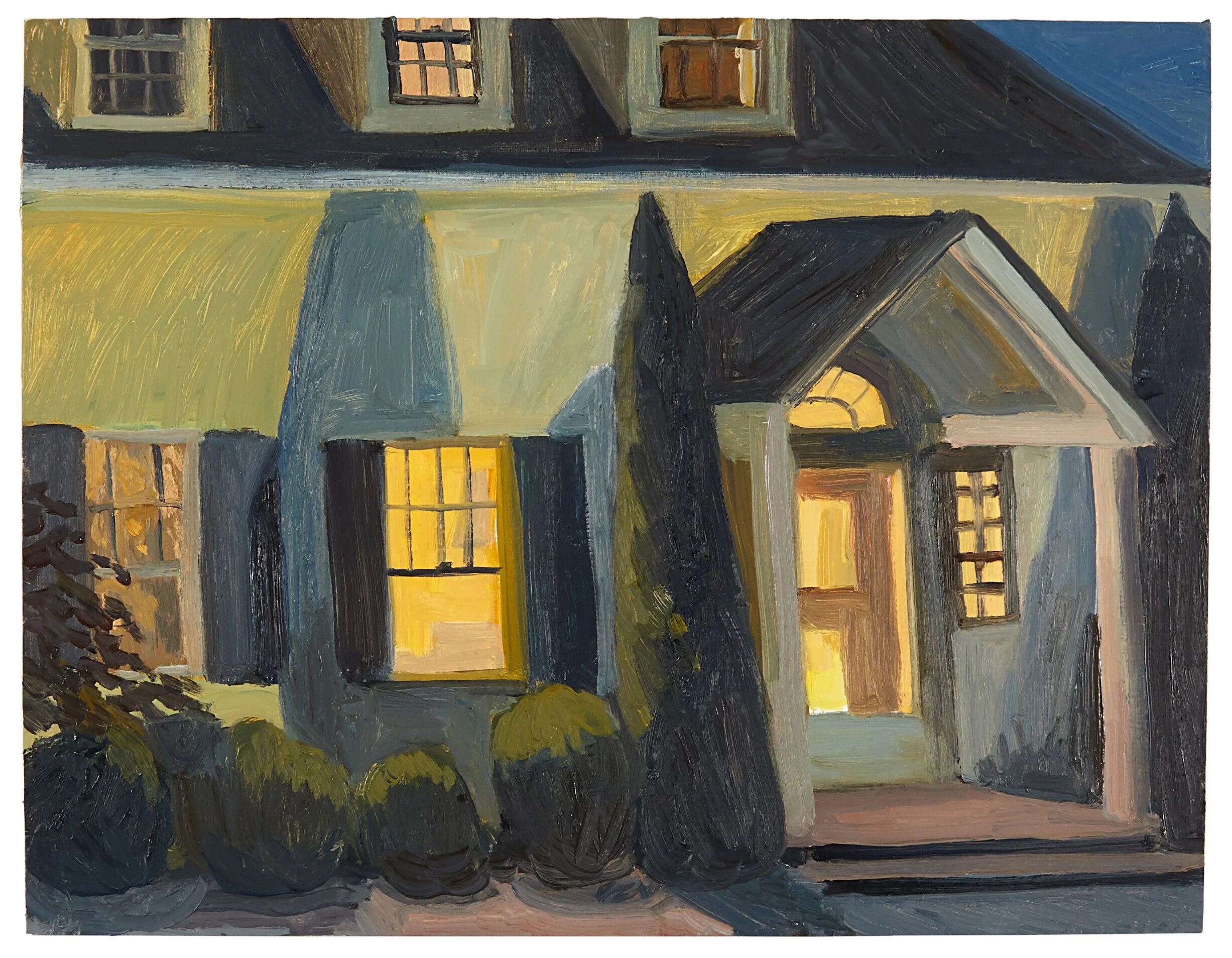 Looking In, 2021, oil on panel, 12 x 15.5"