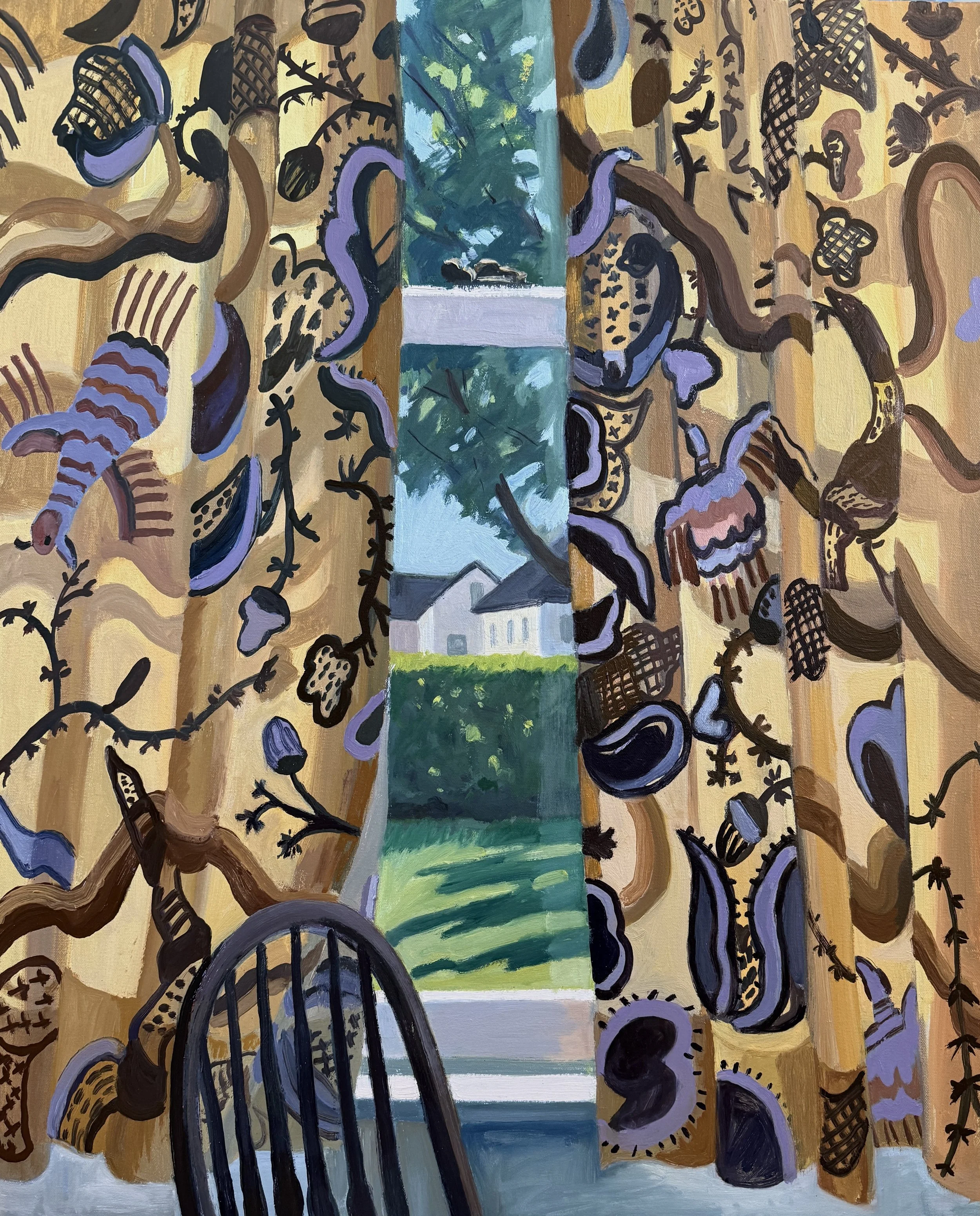 Crewel, Oil on Canvas, 30" x 24", 2026