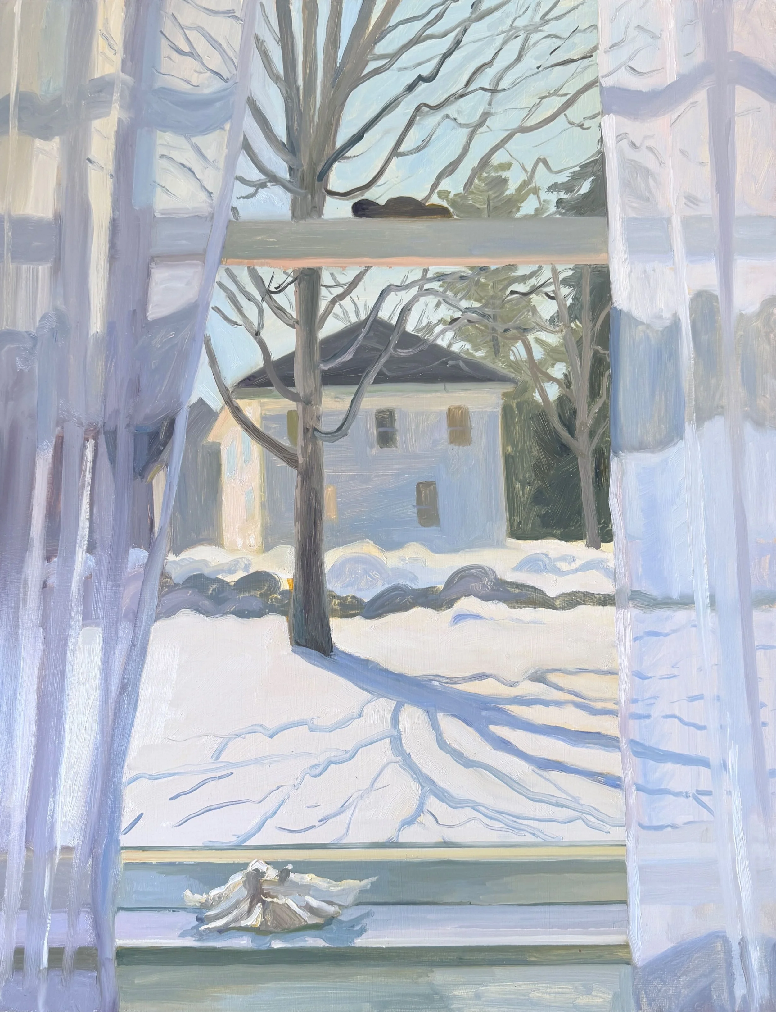 Sheers, 2026, oil on panel, 18.5 x 24”