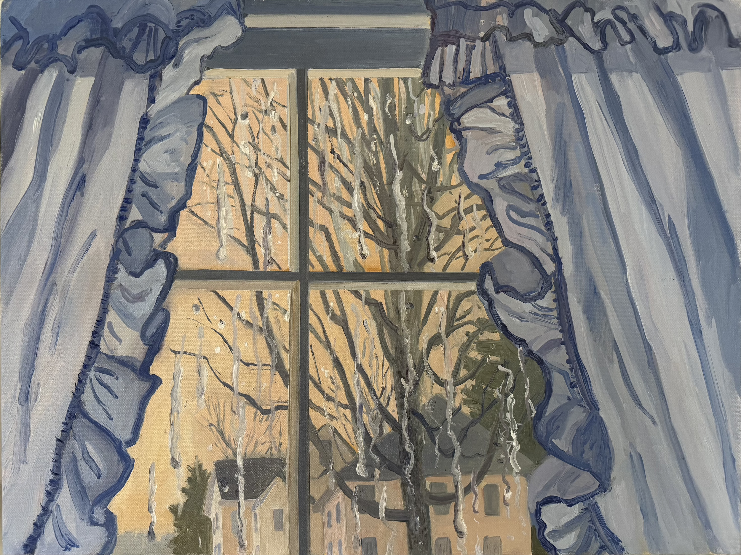 Spring Rain, 2026, oil on canvas, 18 x 24"