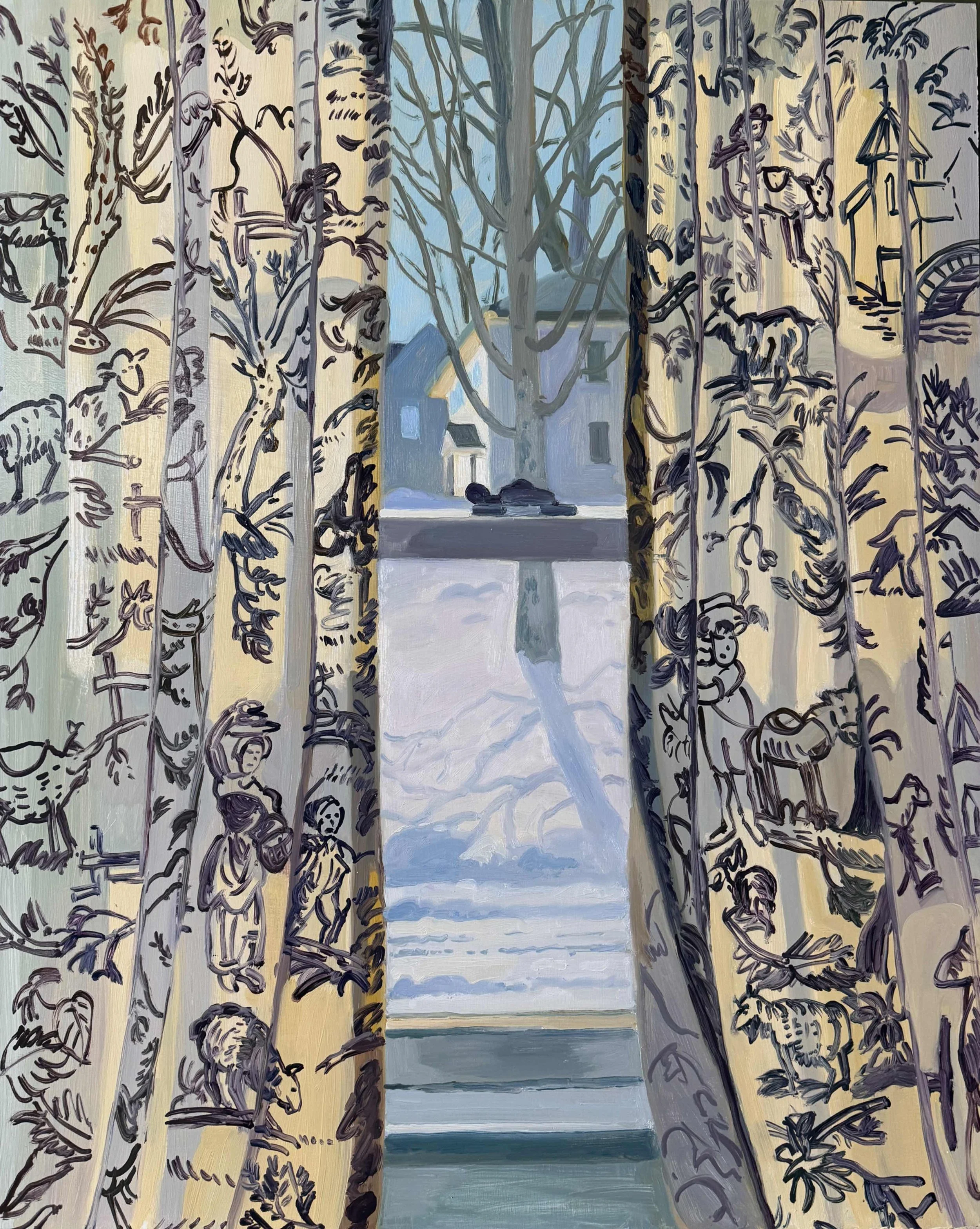Pastoral I, 2026, oil on panel, 24 x 30"