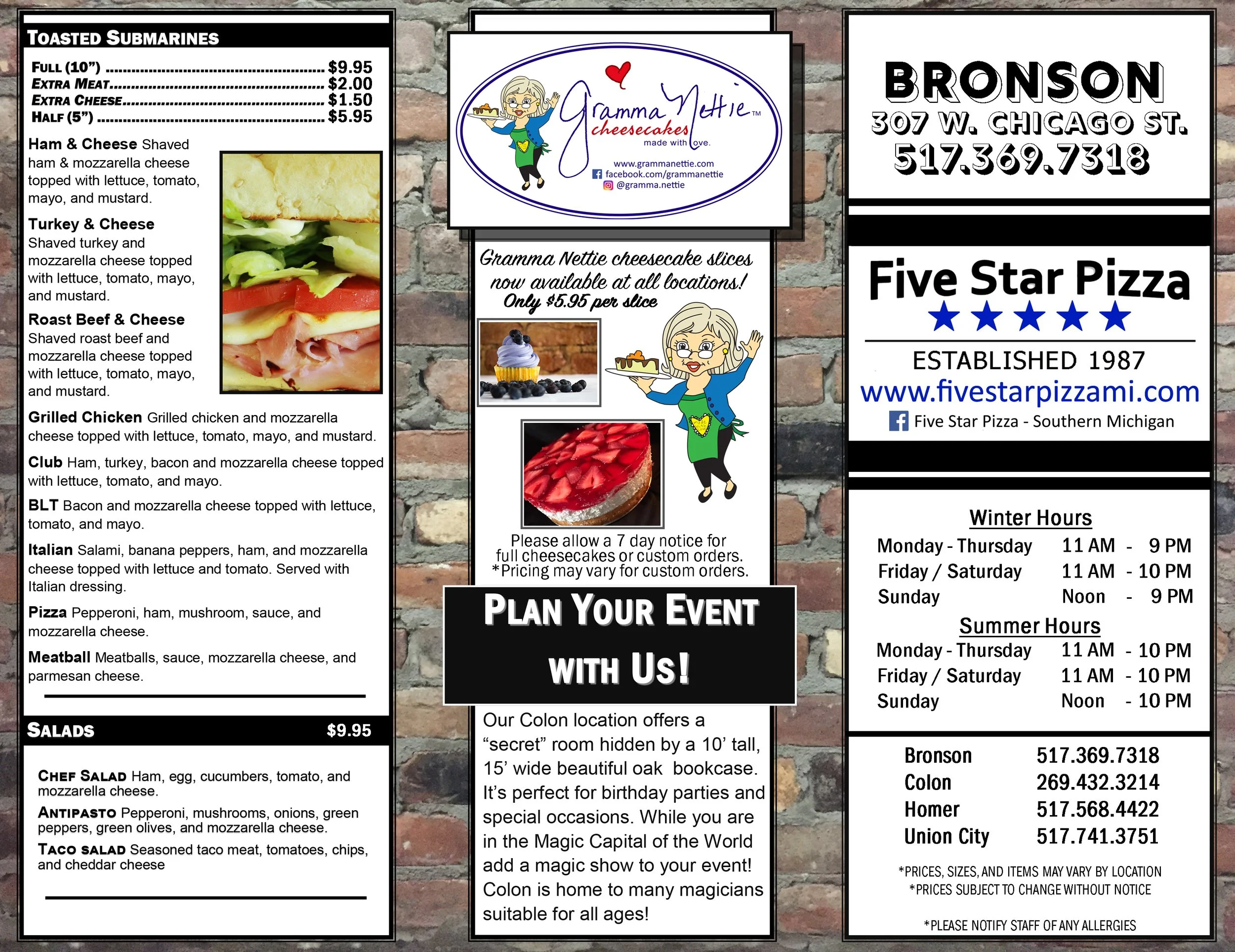 Bronson — Five Star Pizza